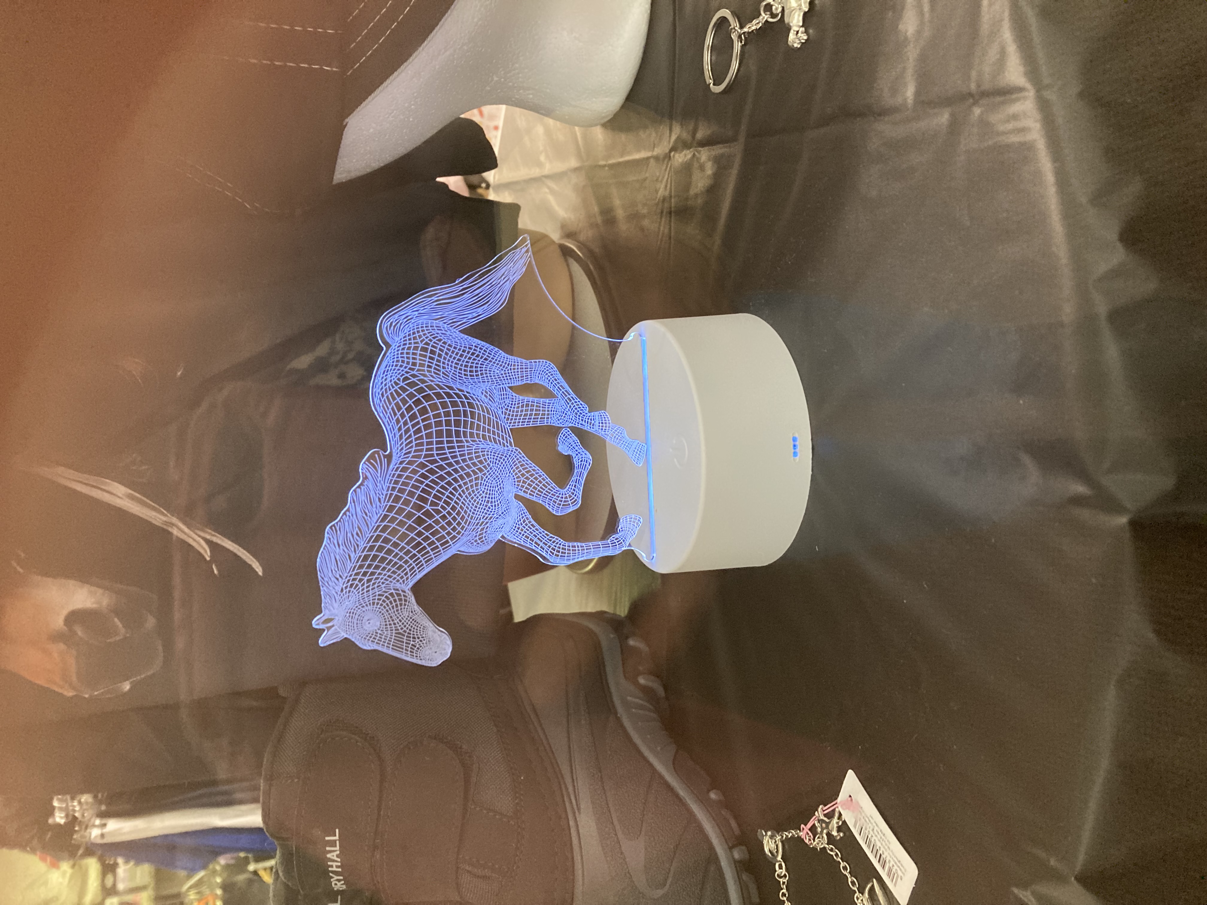 LED Galloping Horse nightlight. Brand new. Takes 3 AA batteries.