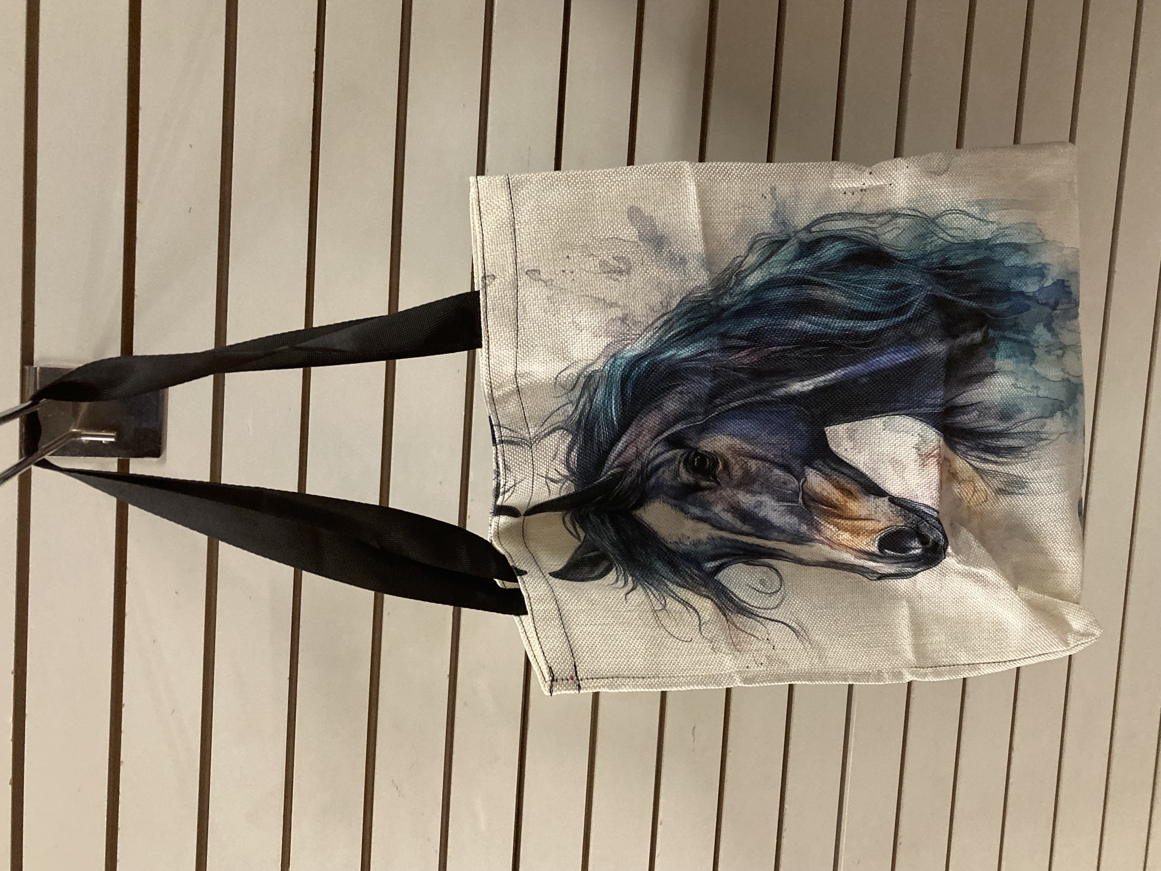 Horse design casual tote bag. 40cm x 35cm. BN.