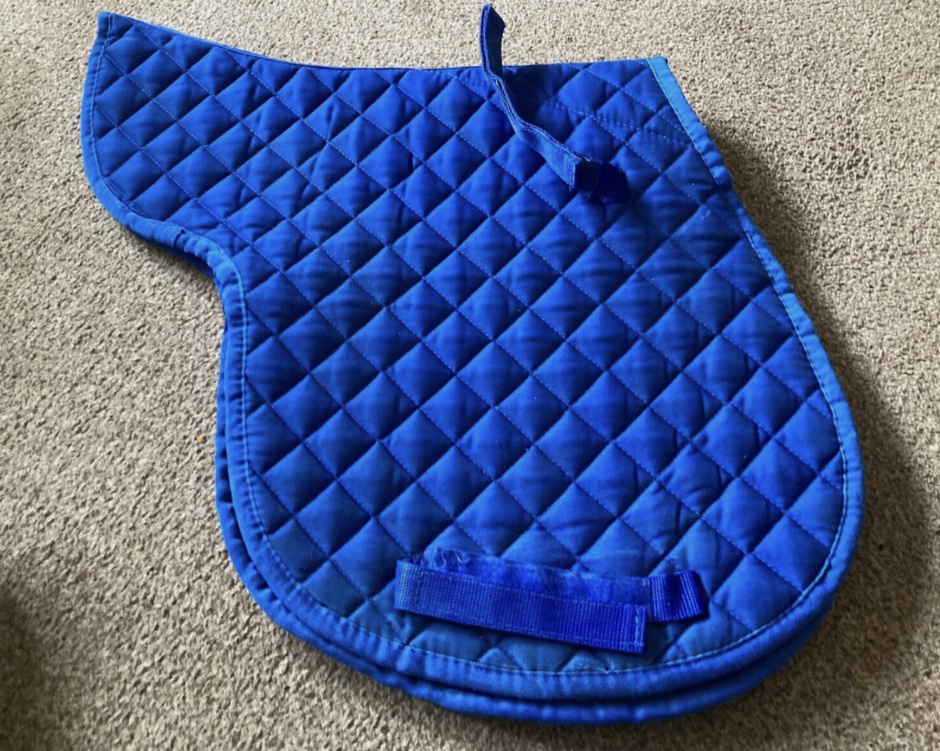 Derby House Royal Blue Pony Size Quilted numnah. Preowned