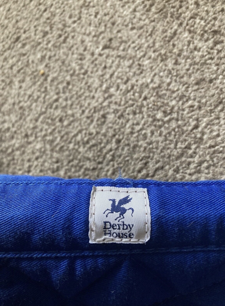 Derby House Royal Blue Pony Size Quilted numnah. Preowned