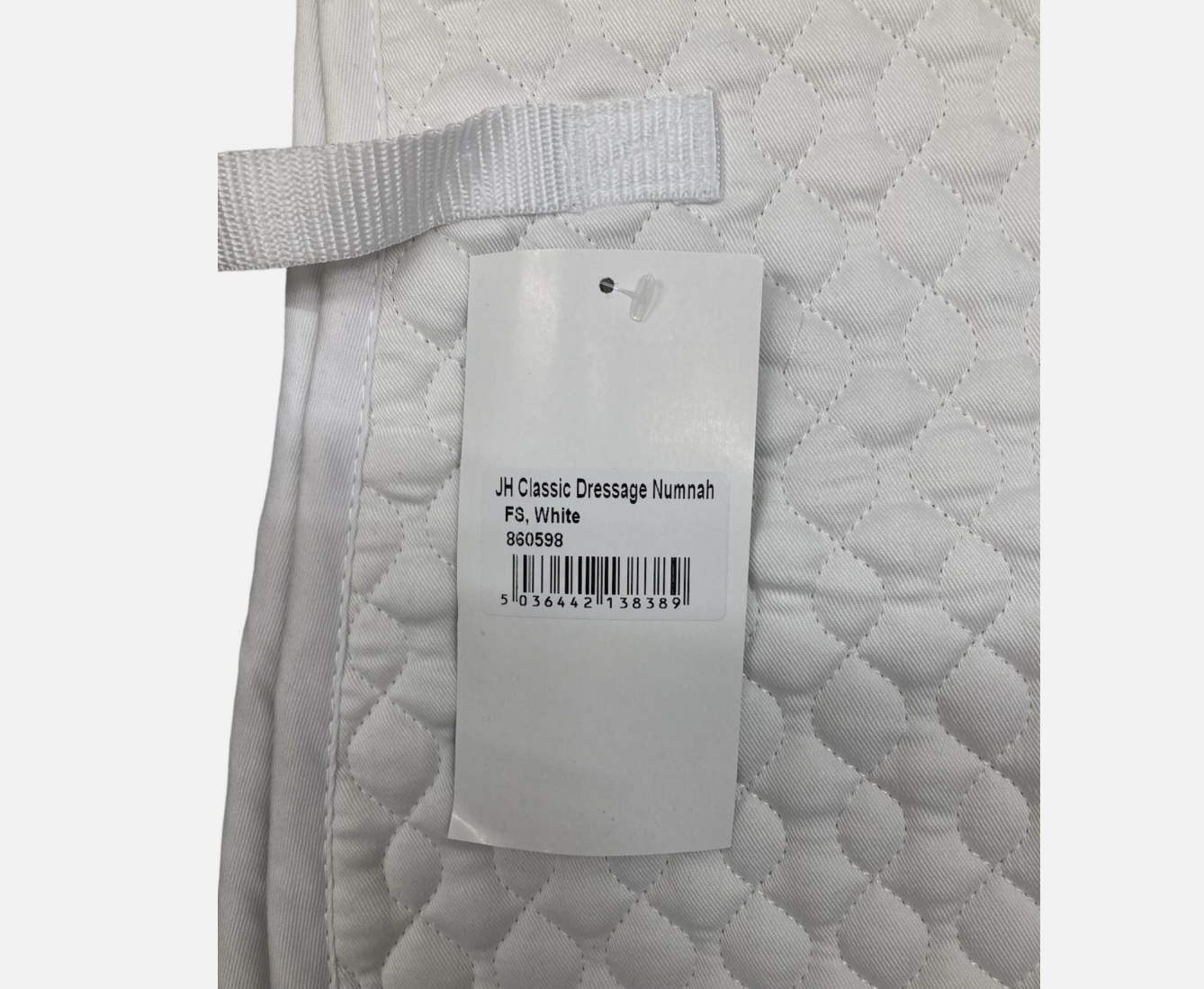 Full size Jumpers Horse Line JHL classic white dressage numnah. BNWT