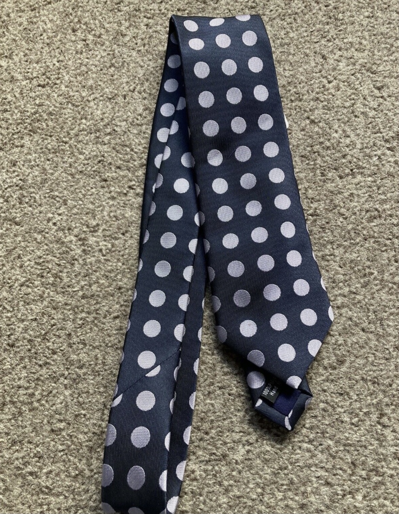 Equetech Adults Navy tie with Lilac spots.  BNWOT.