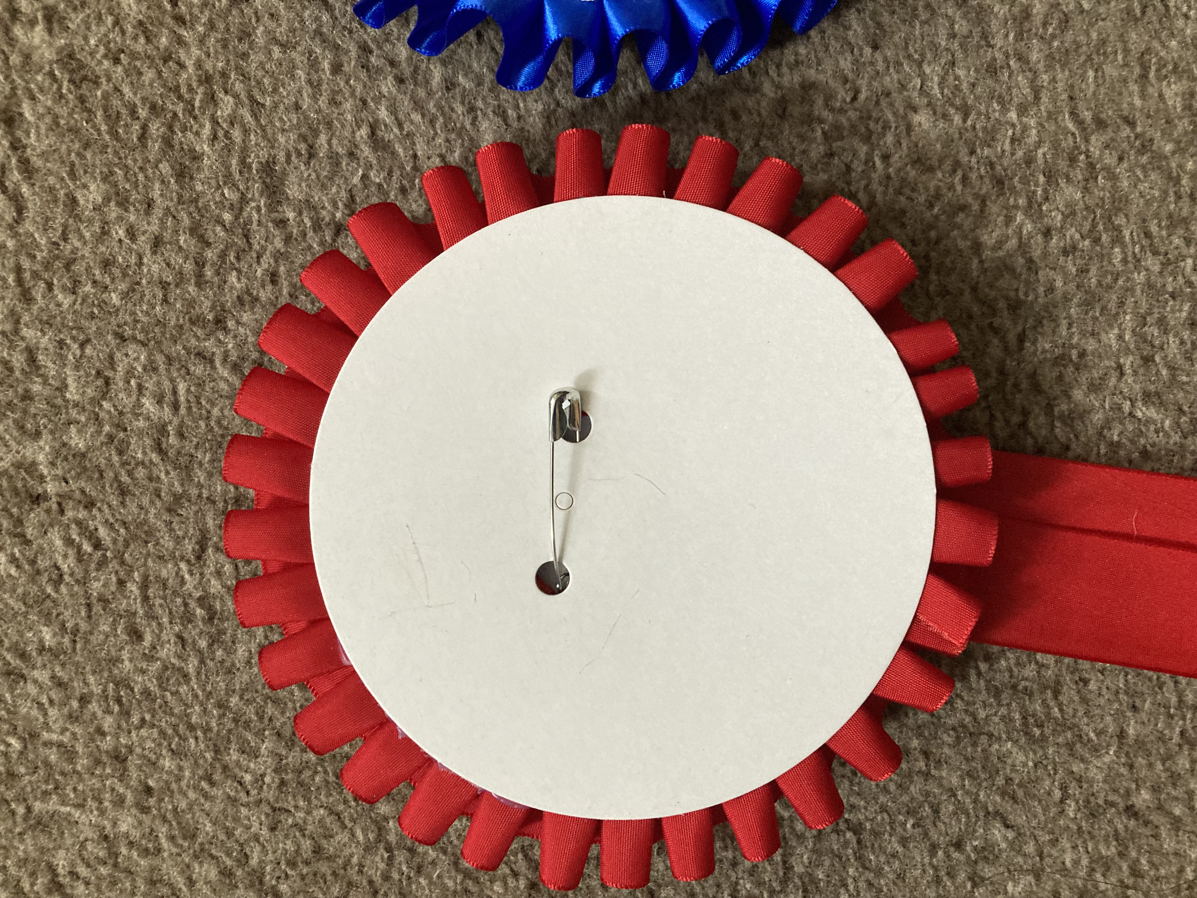 Champion and Reserve Champion Rosettes.