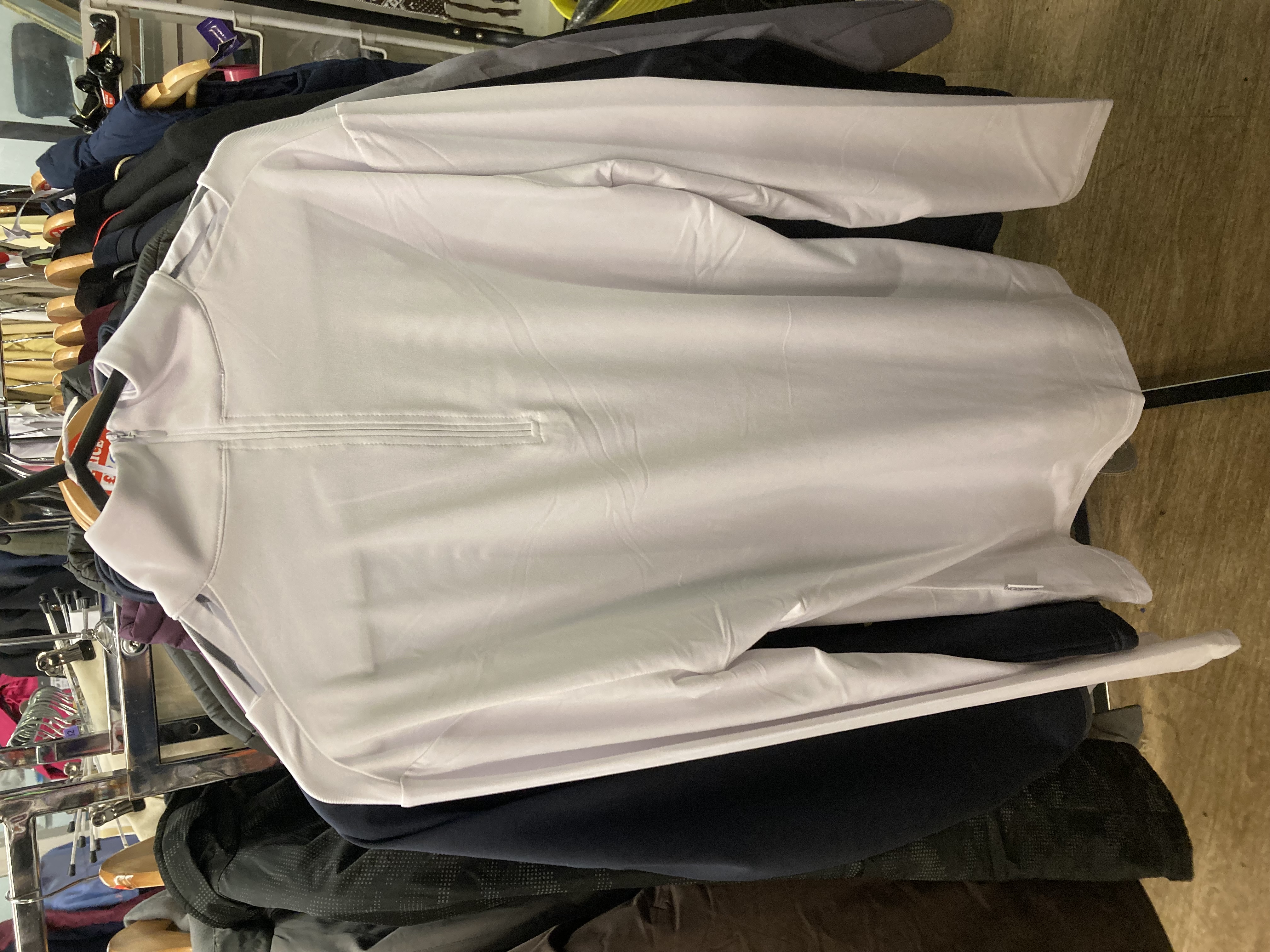 Horseware competition/Showing top. White. 14 or 16 brand-new with tags.