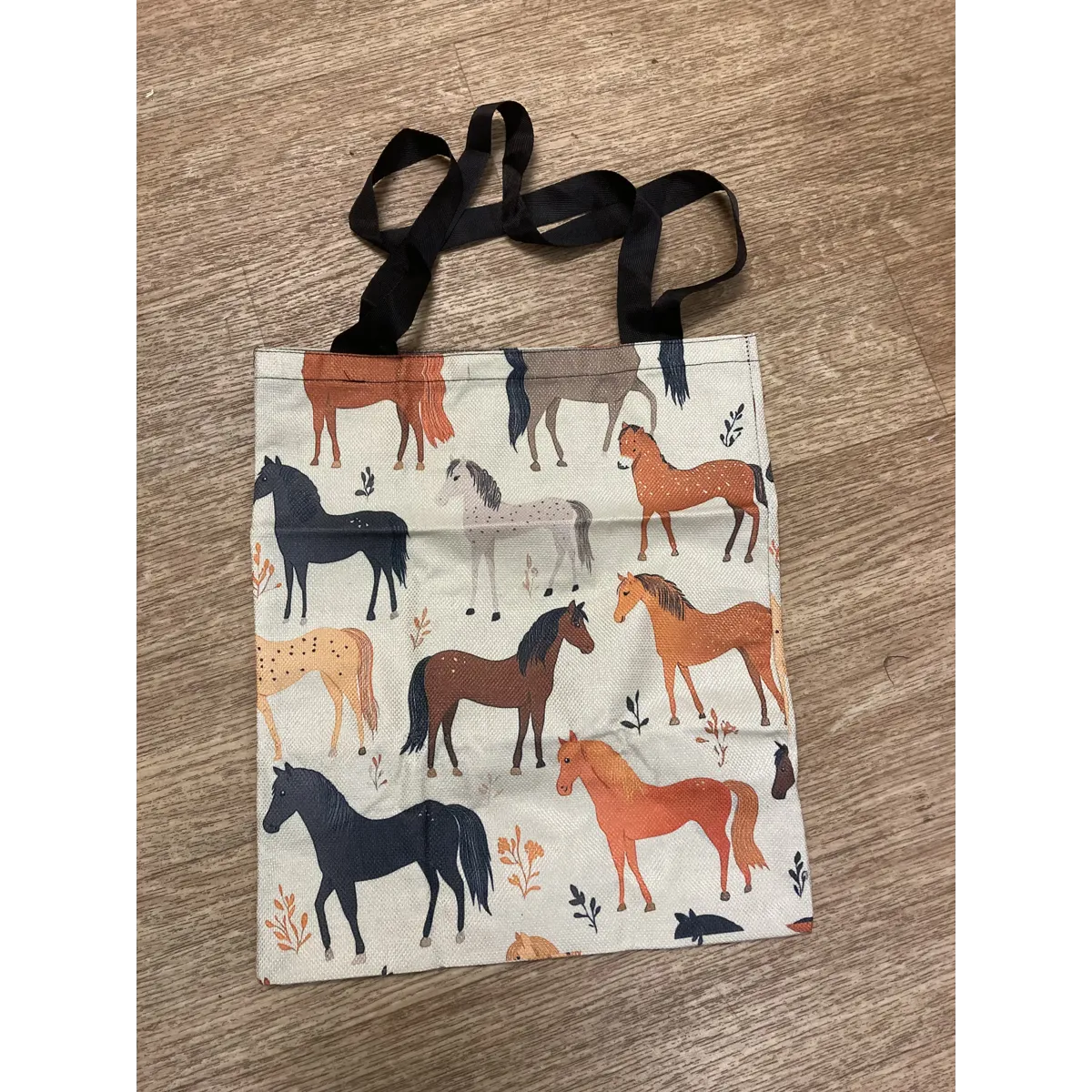 Horse pattern canvas tote bag/holdall. Printed both sides.  Brand new.