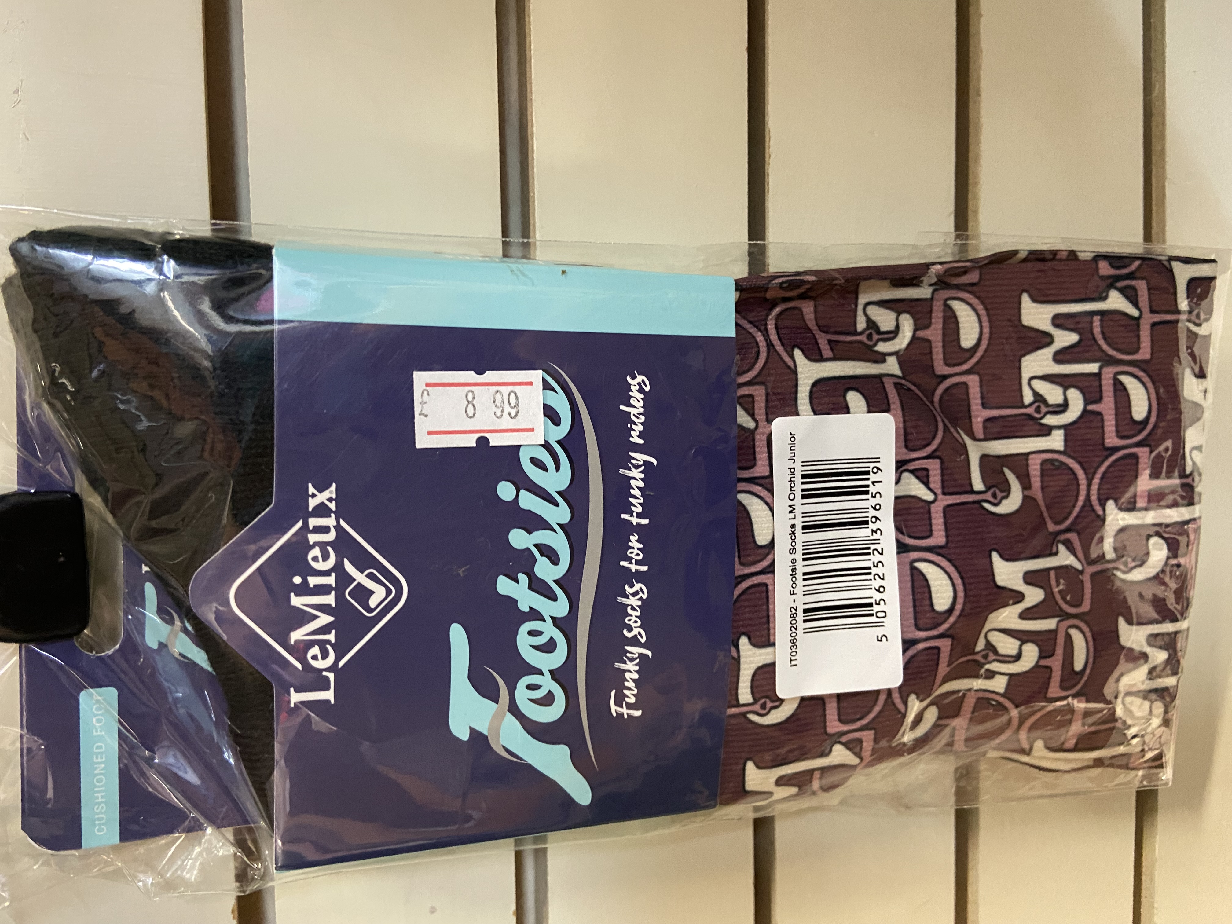 LeMieux Footsie Socks LM Orchid Junior. BNWT