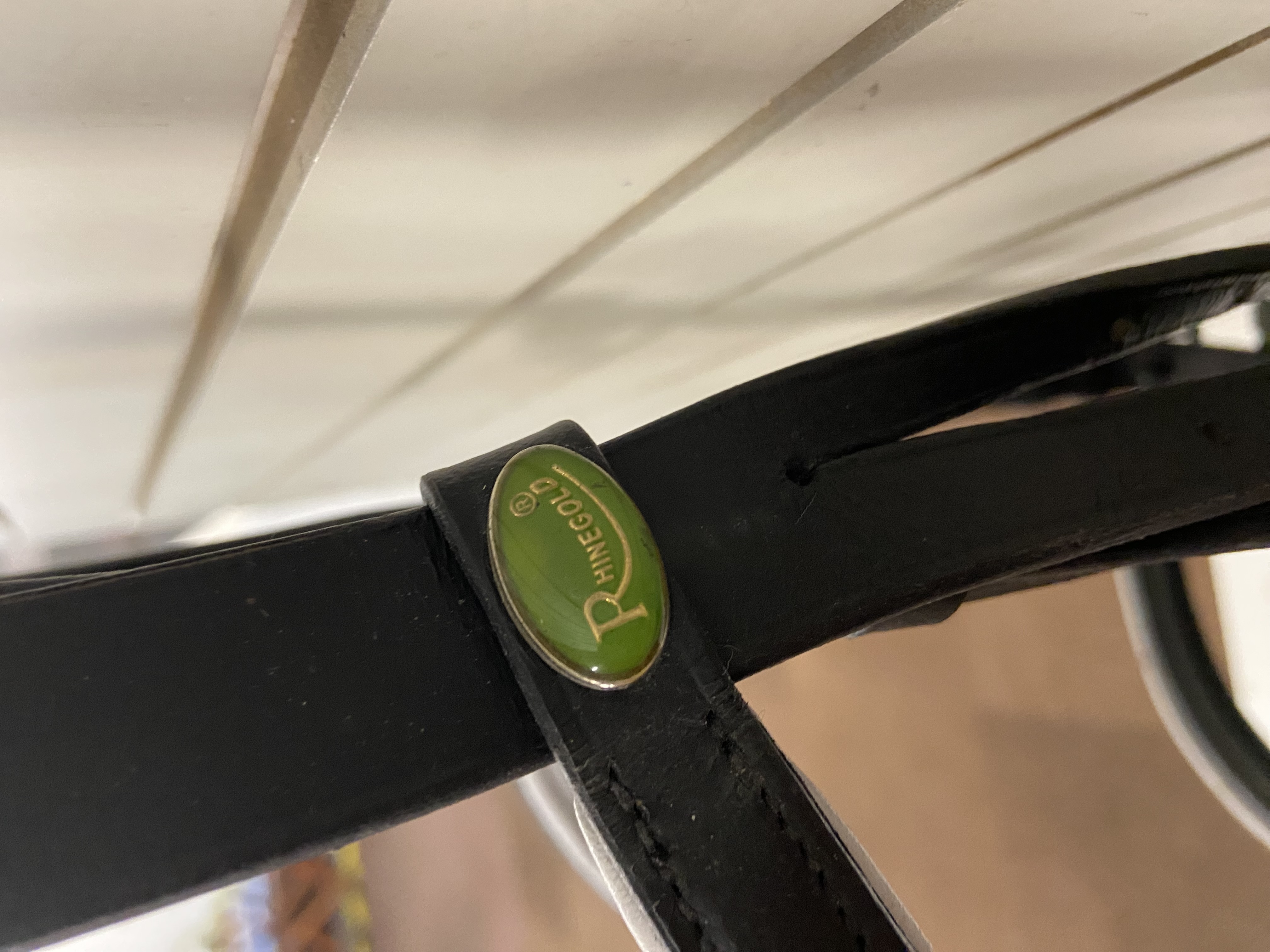 Full size Rhinegold flash bridle with diamante browband. Black. Preowned. Good condition