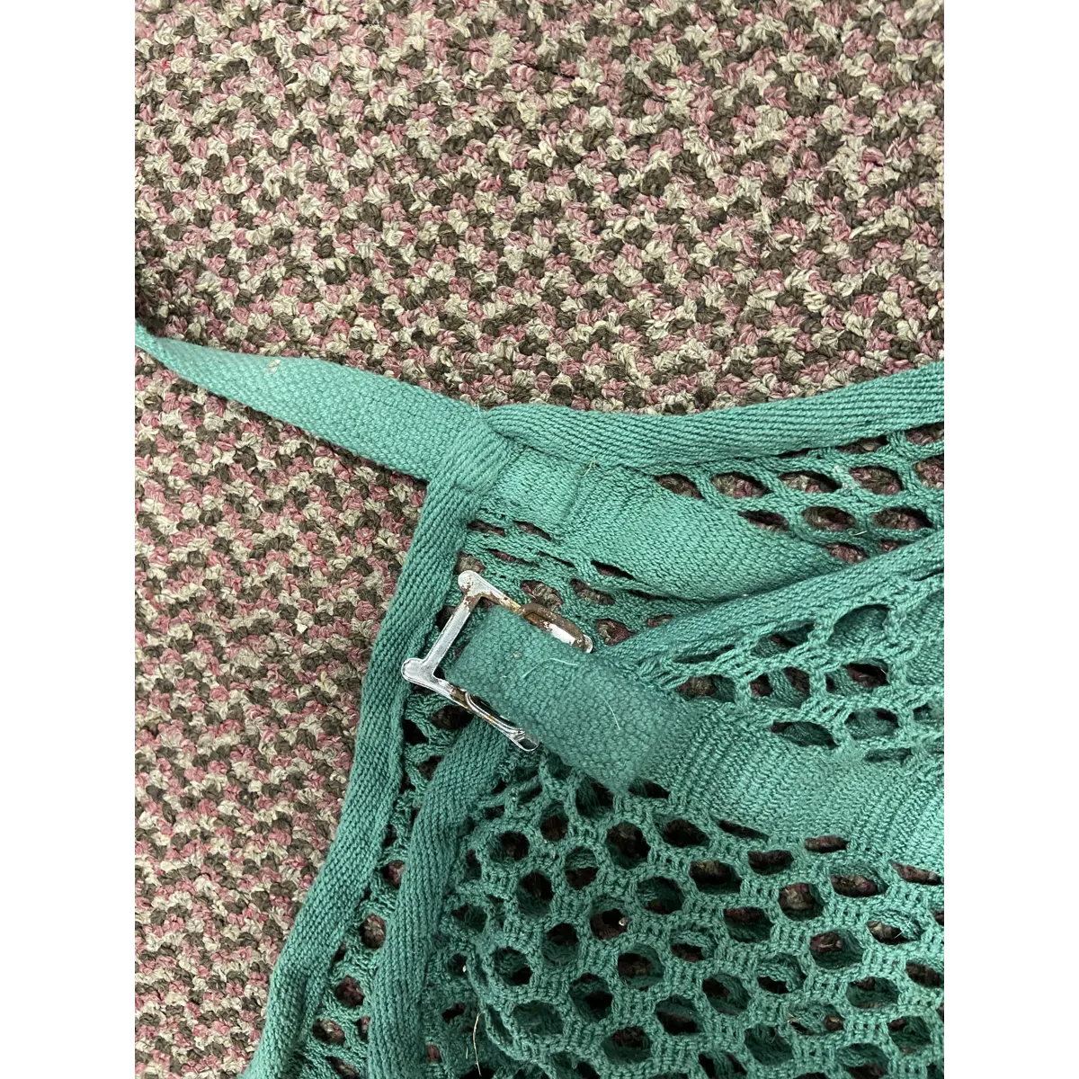 Vintage horse sweat rug. Used condition. Approx 4ft 8in.