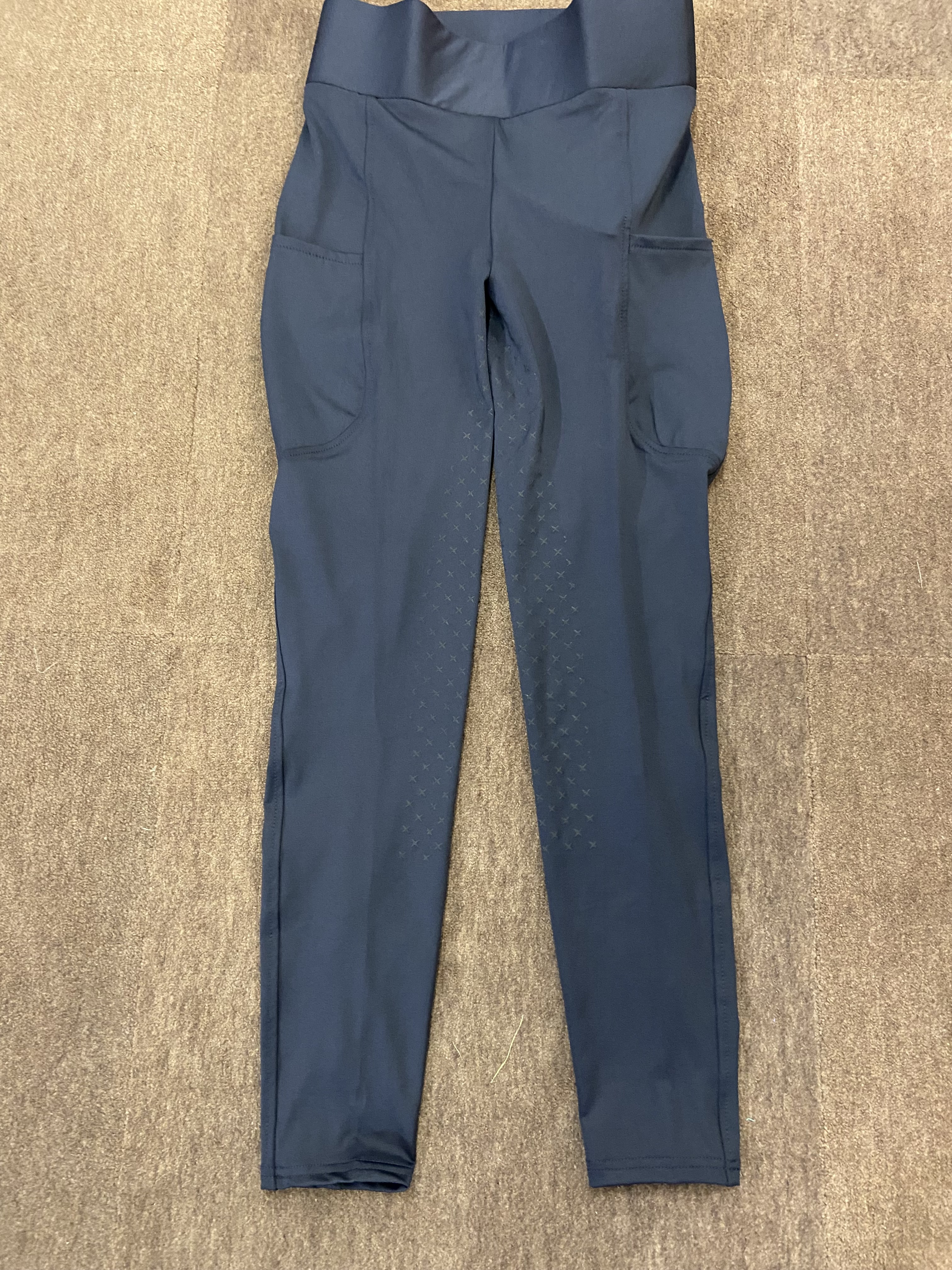 John Whitaker. Full silicon seat comfort Riding tights in Navy. BNWT.