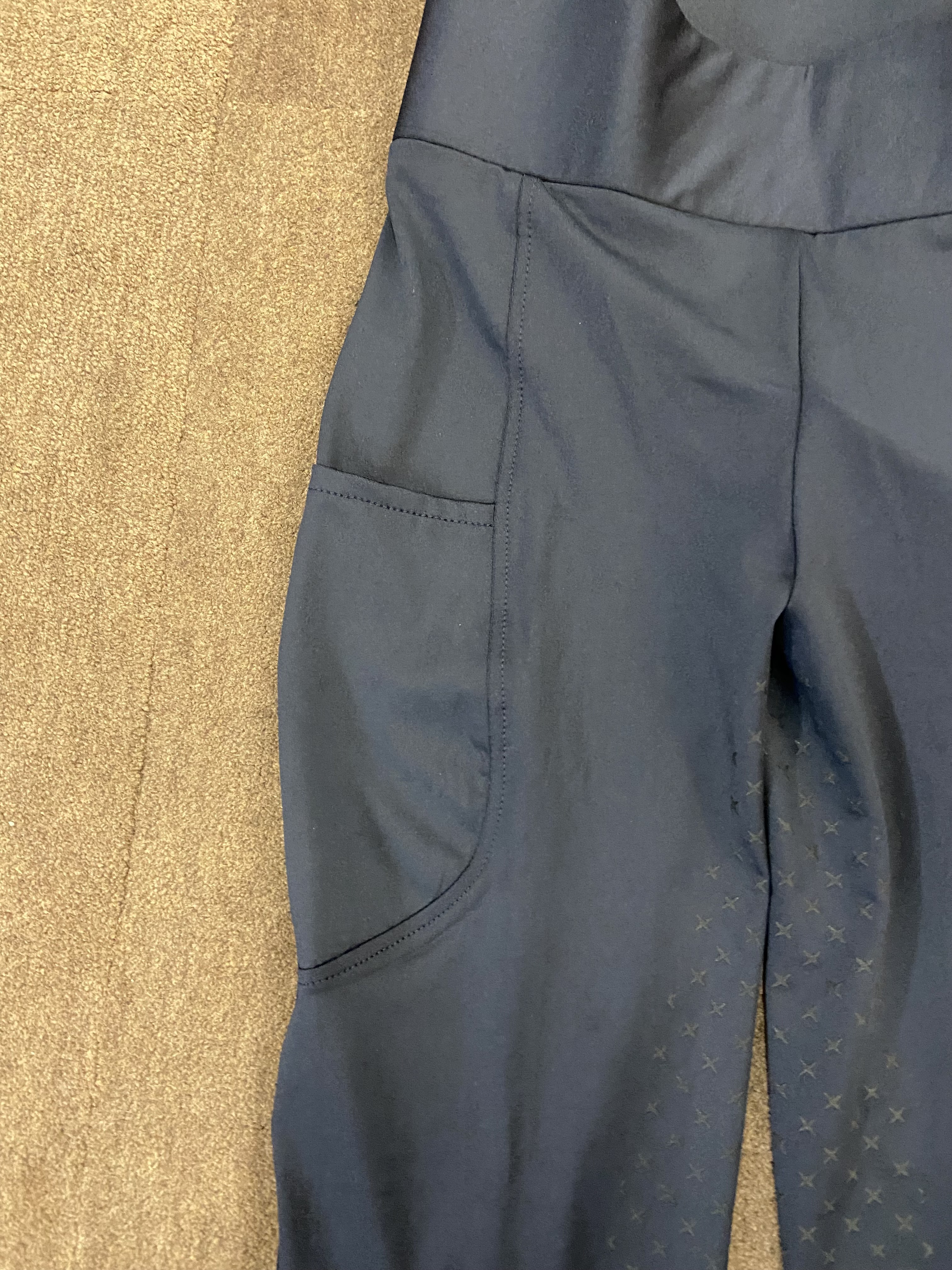 John Whitaker. Full silicon seat comfort Riding tights in Navy. BNWT.