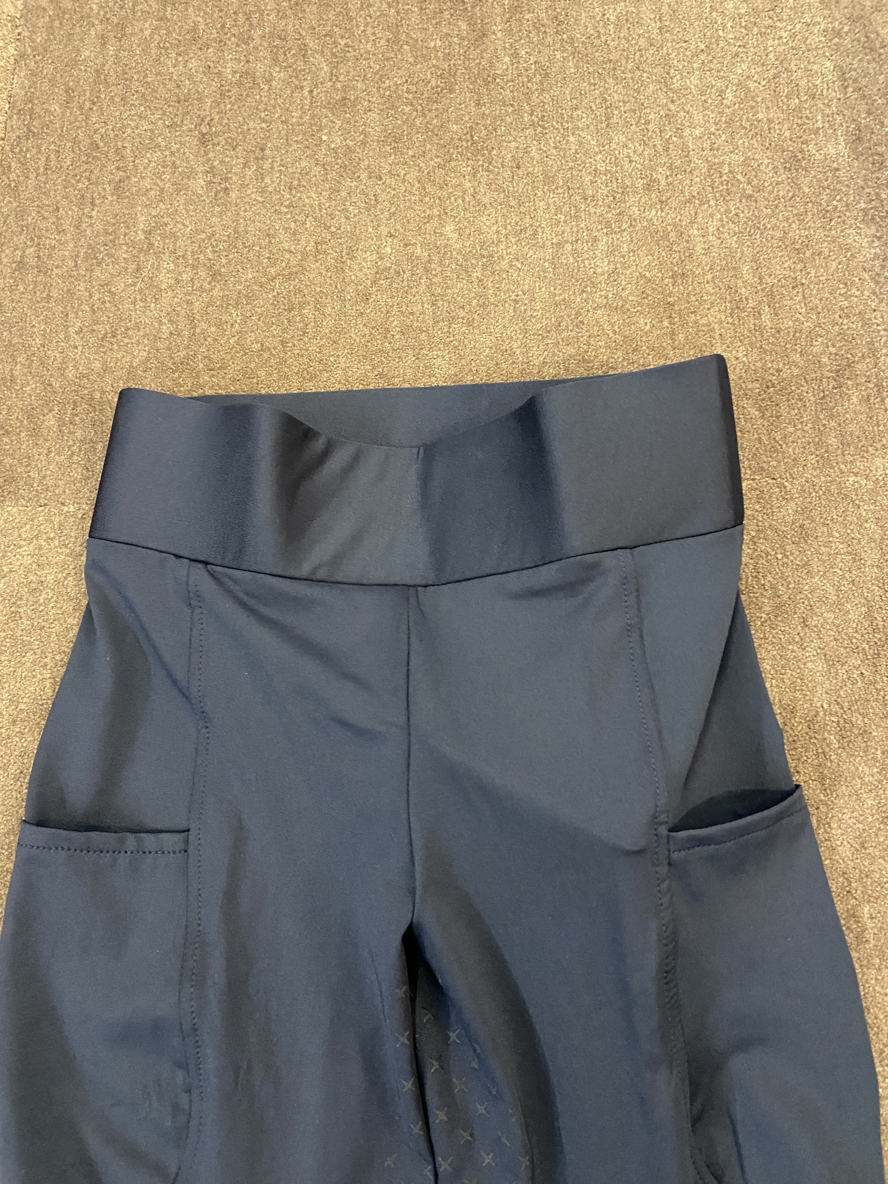 John Whitaker. Full silicon seat comfort Riding tights in Navy. BNWT.