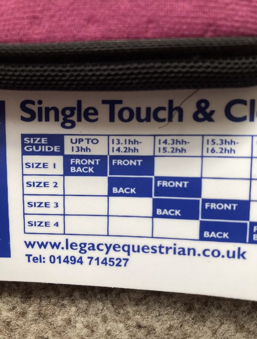 Legacy Breathable Brushing boots.  Hot Pink./Black.  Size 1