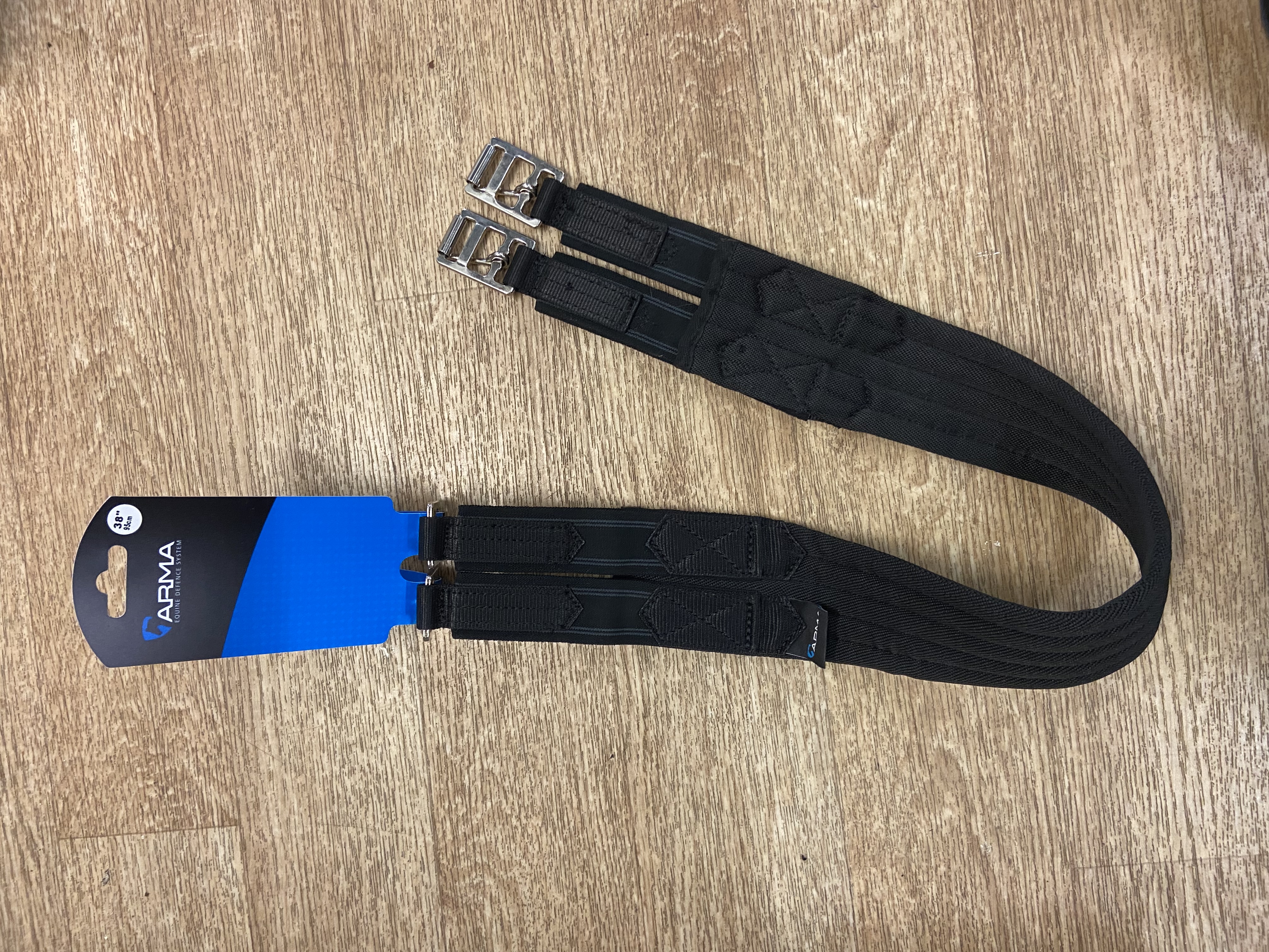 Shires Arma Burghley Elasticated Girth. Black. 38”/95cm