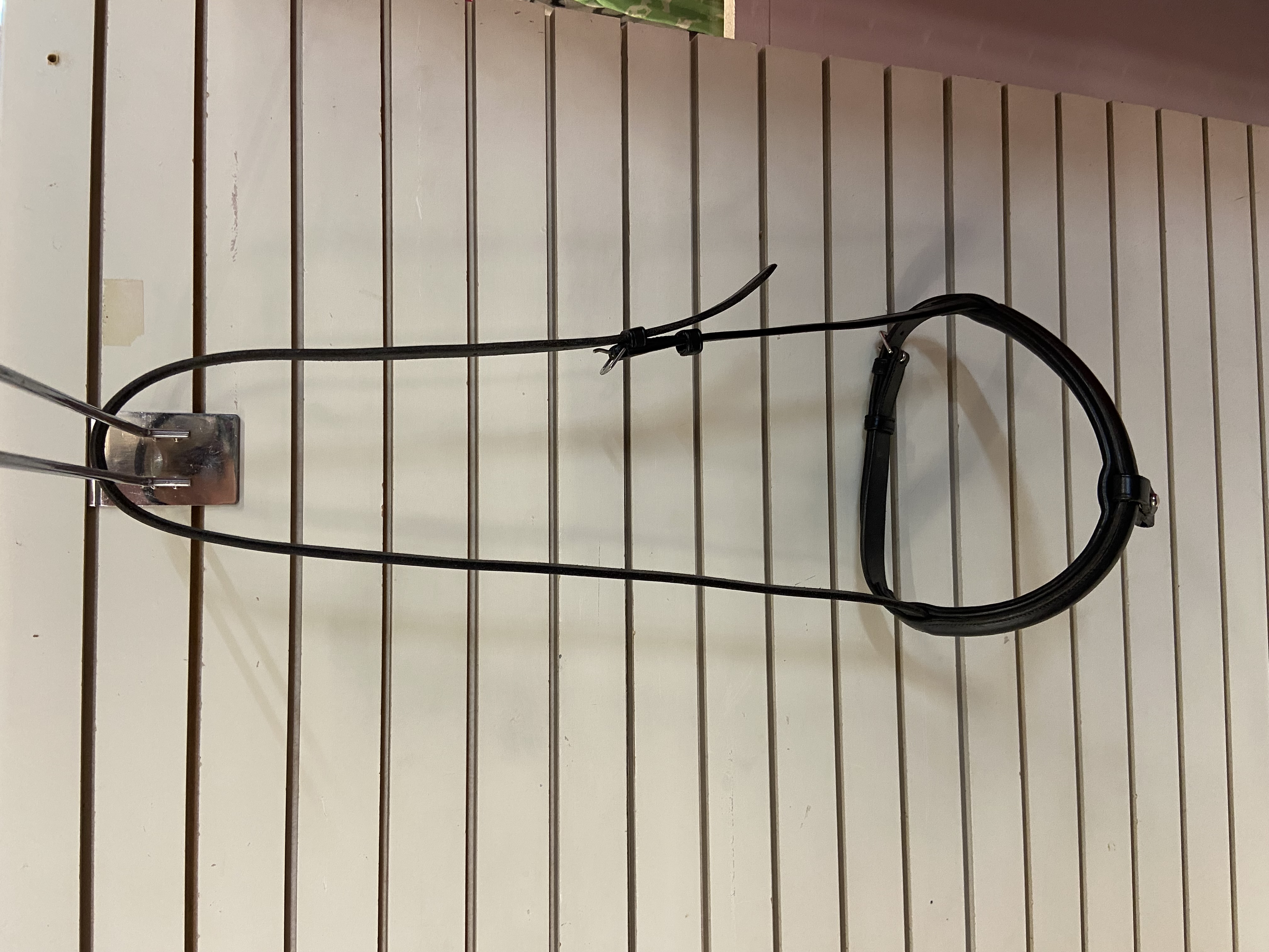 Jeffries Black Full Size noseband with flash converter. BNWOT