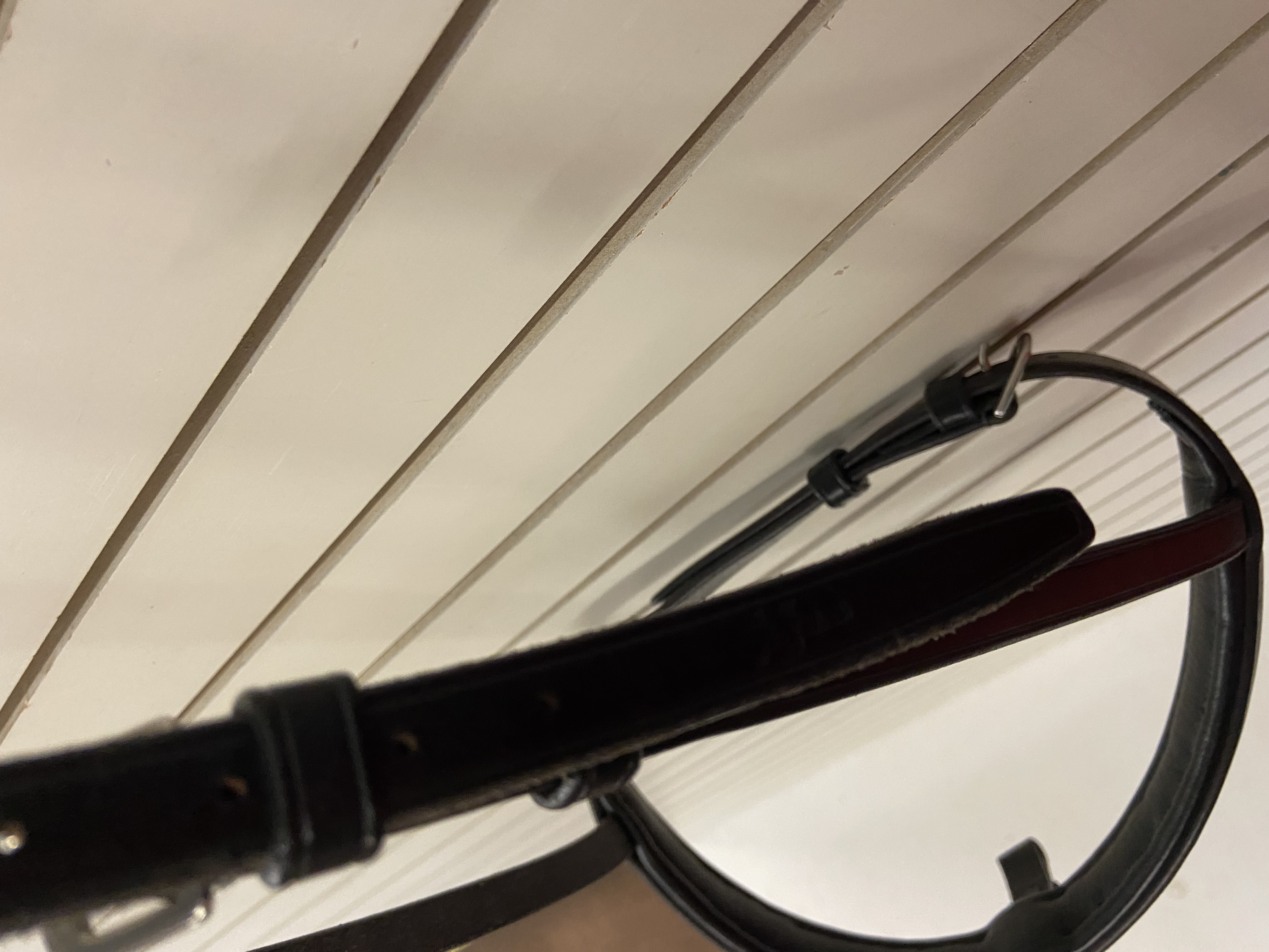 Jeffries Black Full Size noseband with flash converter. BNWOT