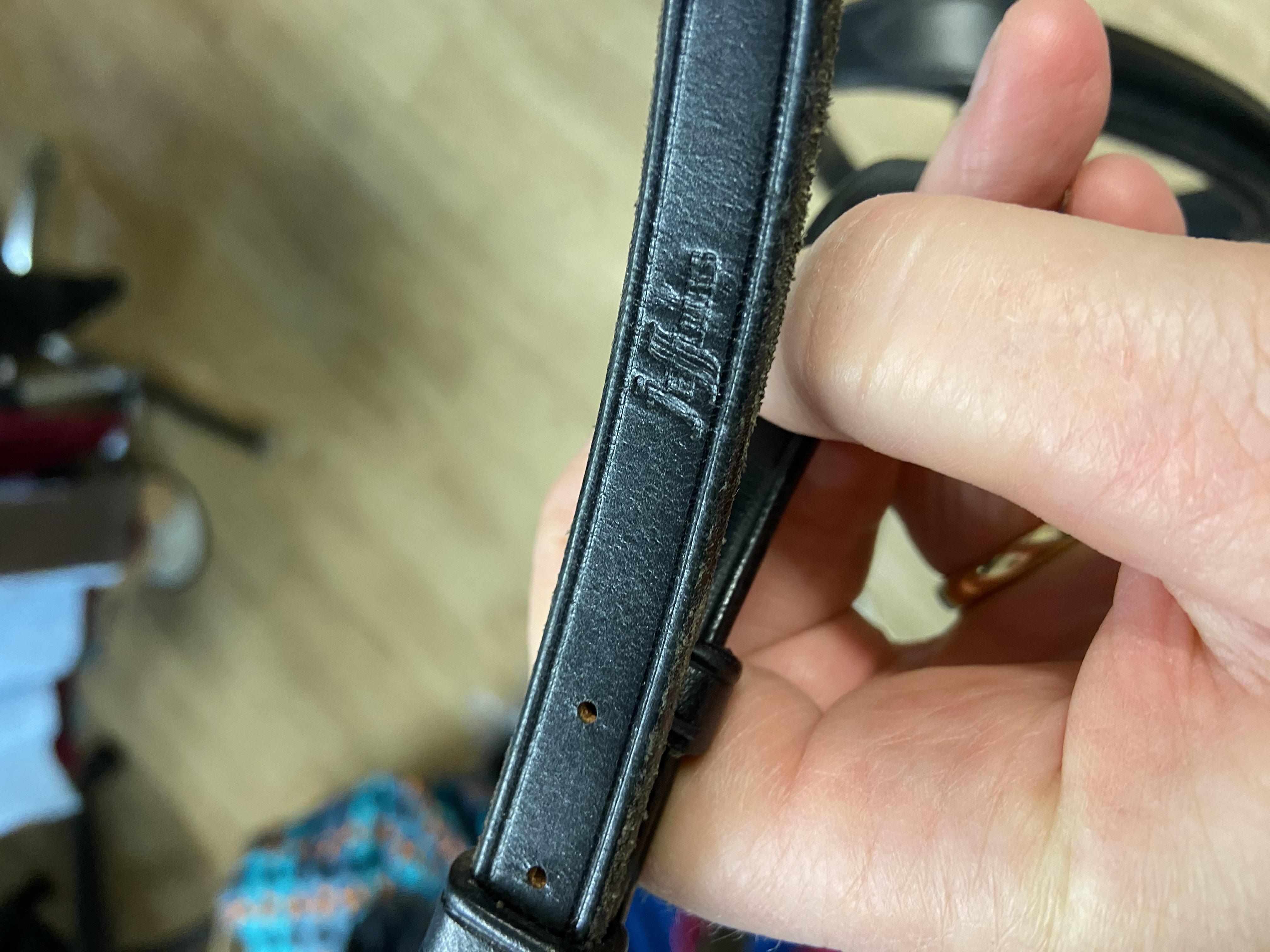 Jeffries Black Full Size noseband with flash converter. BNWOT