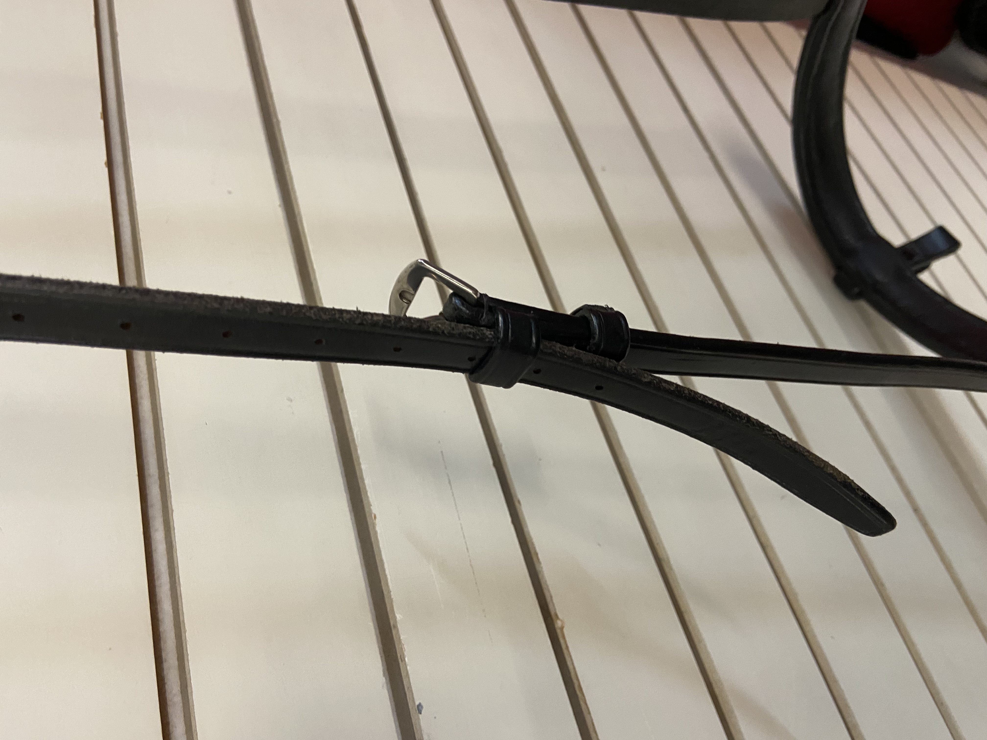 Jeffries Black Full Size noseband with flash converter. BNWOT