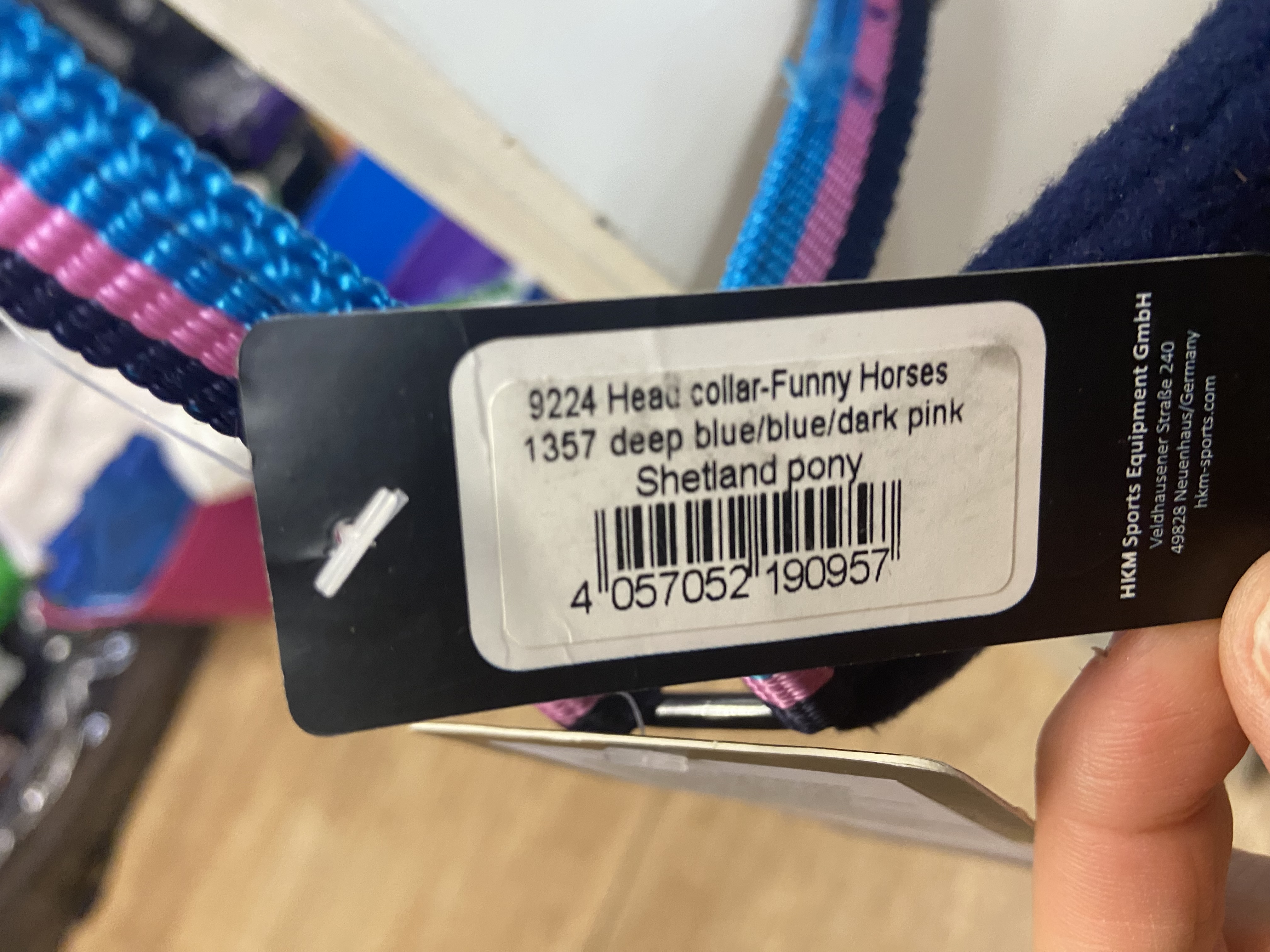 Hkm funny horses shetland size headcollar. BNWT.