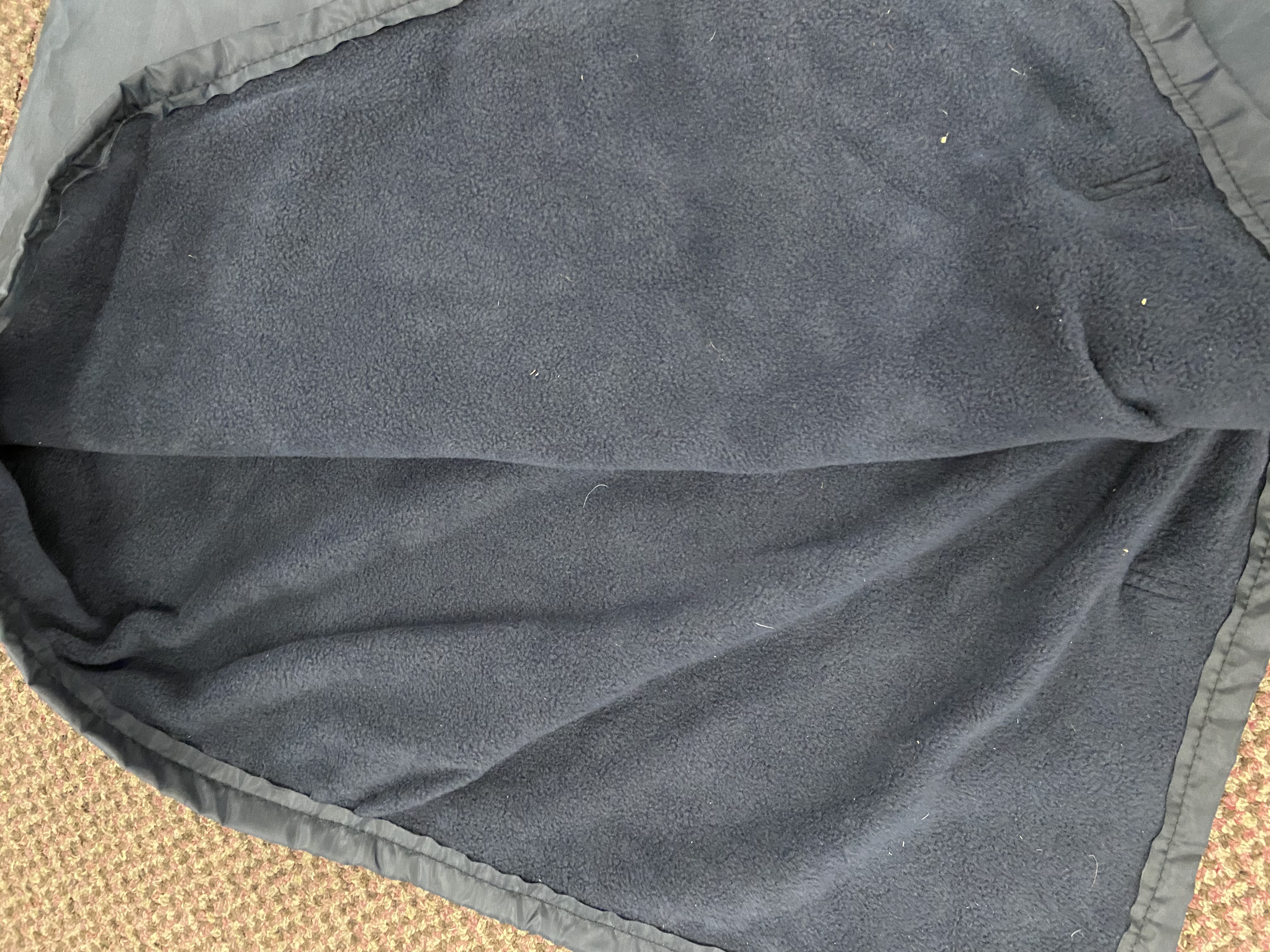 Elico showerproof fleece lined Navy exercise sheet. BNWOT. 4ft6in