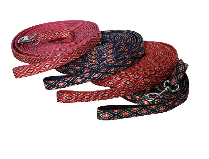 Rhinegold Diamond Lunge line/Rope/Rein in Raspberry. BNWT. 8m.