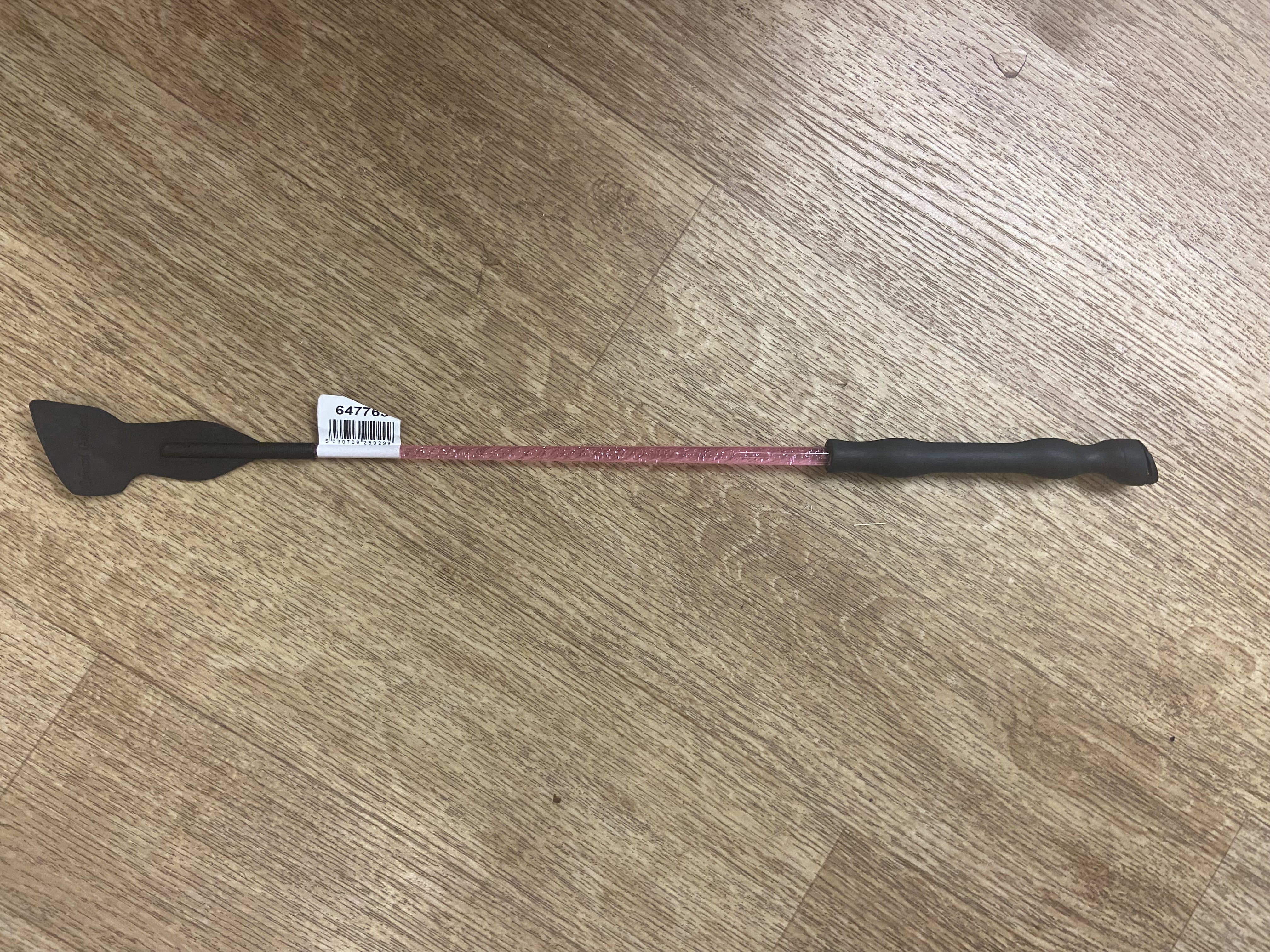 Edward Goddard Childrens pink glitter riding crop. BNWT