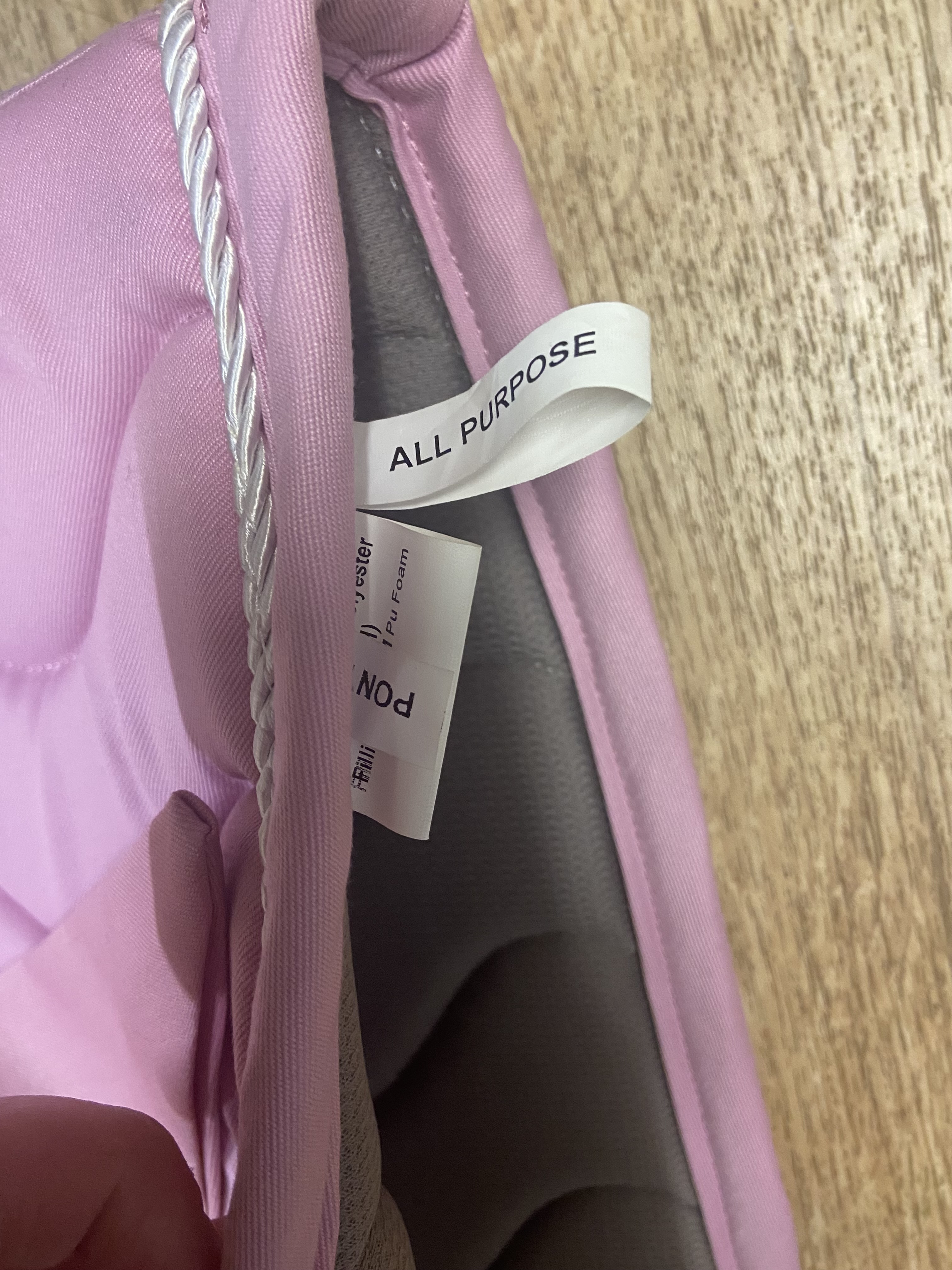 Sheldon saddlepad and ears set. Pony size. Pink or purple. BNIB