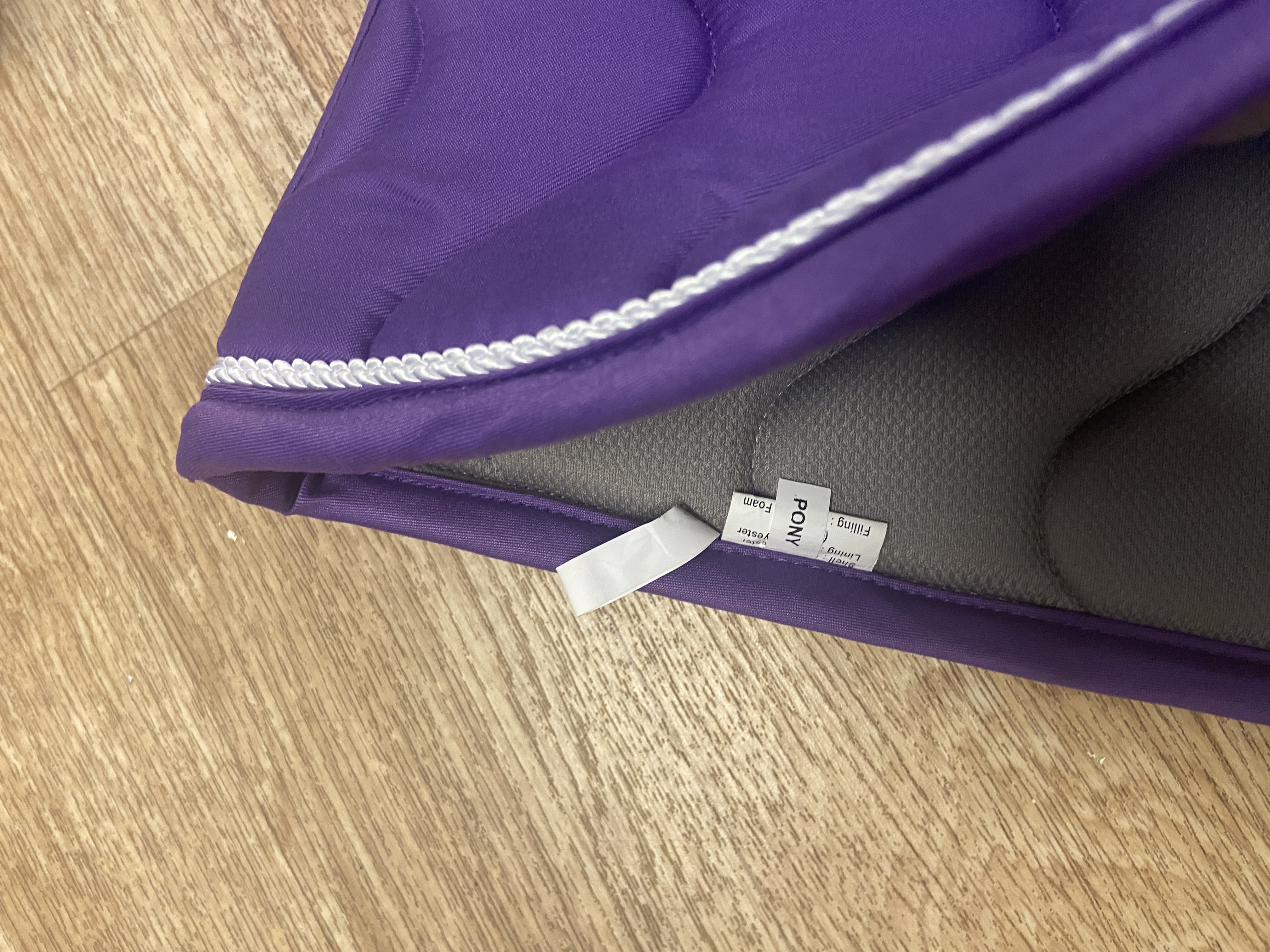 Sheldon saddlepad and ears set. Pony size. Pink or purple. BNIB