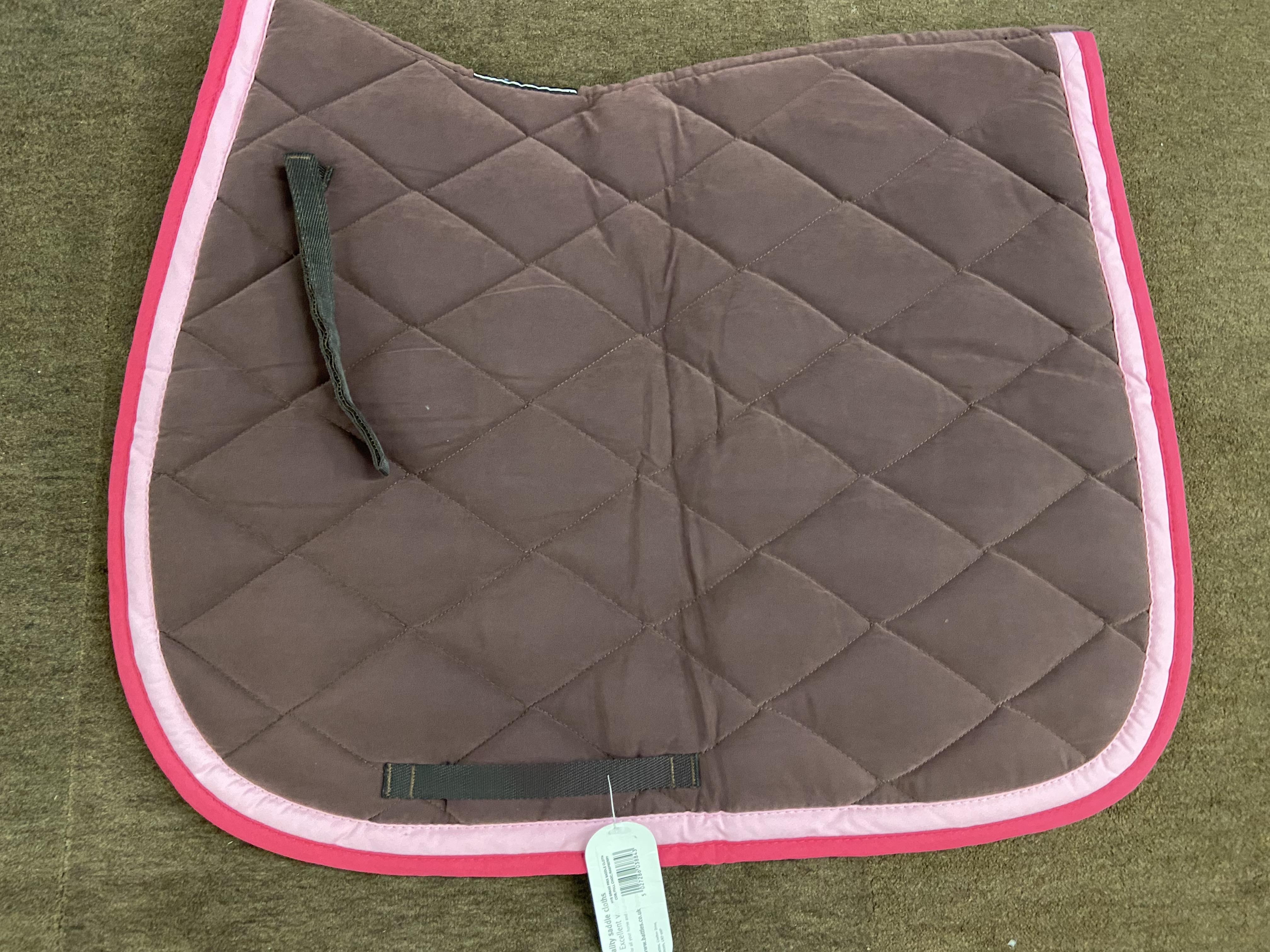 Hy Sport quilted saddlepad in brown. BNWT