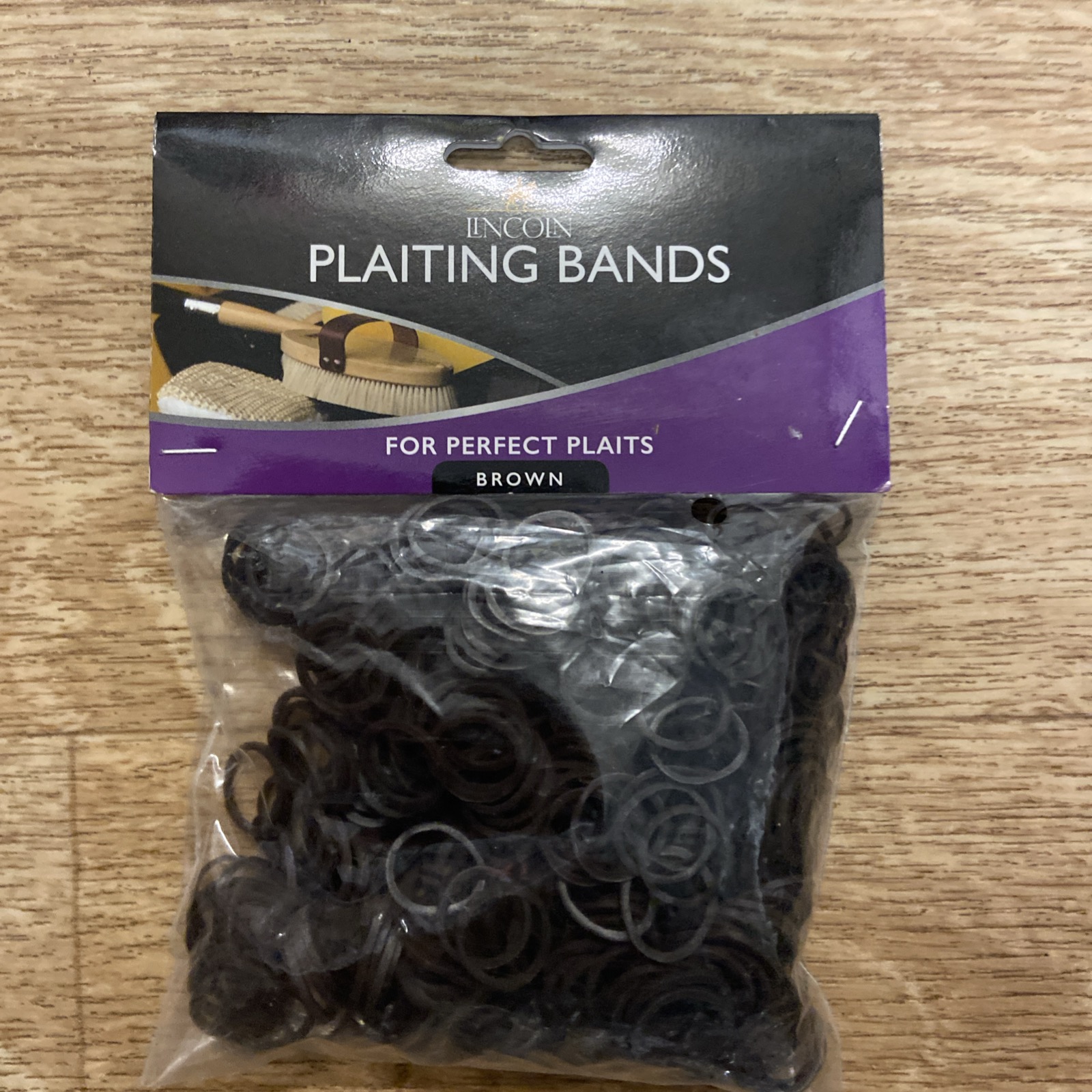 Lincoln Plaiting Bands. Brown. BN