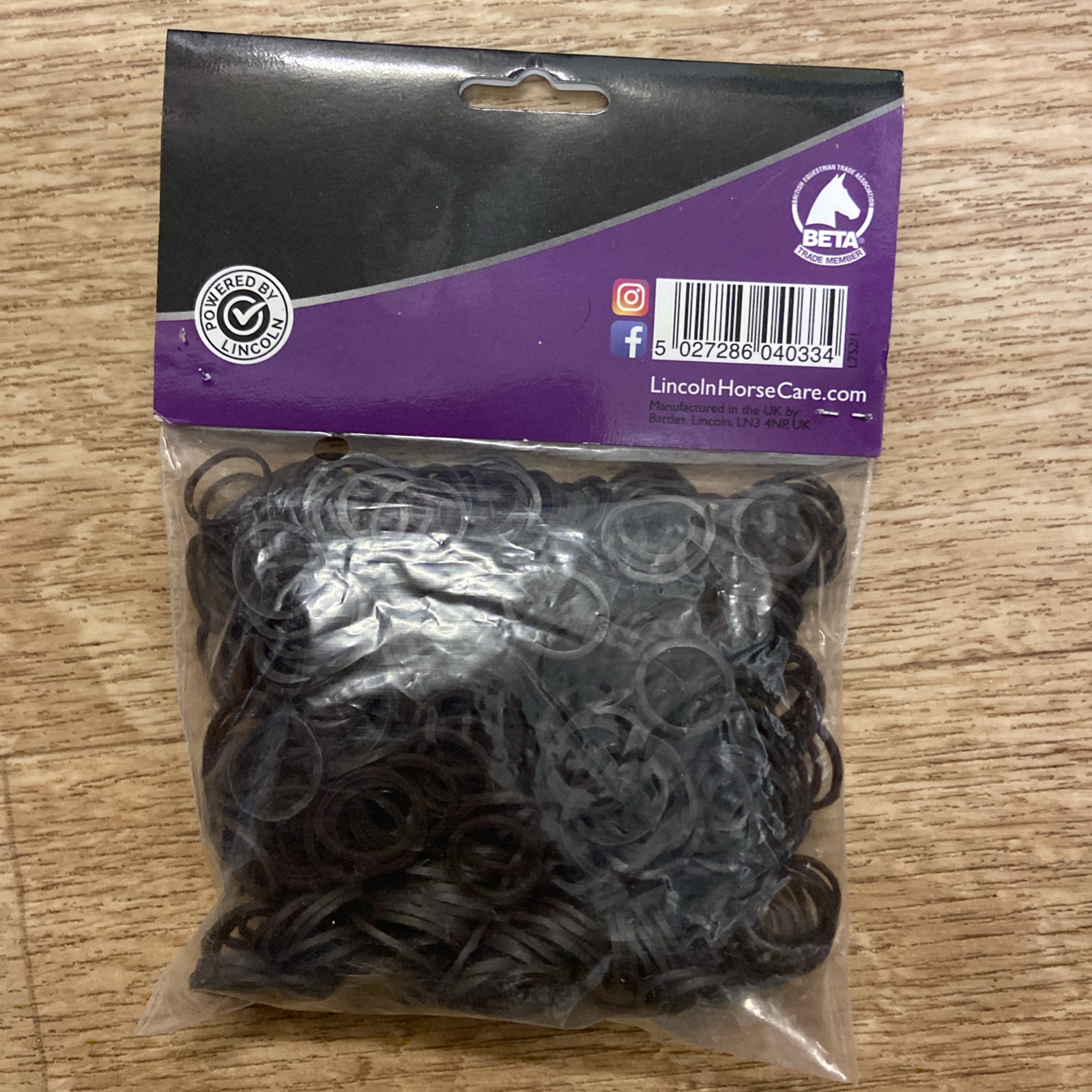 Lincoln Plaiting Bands. Brown. BN