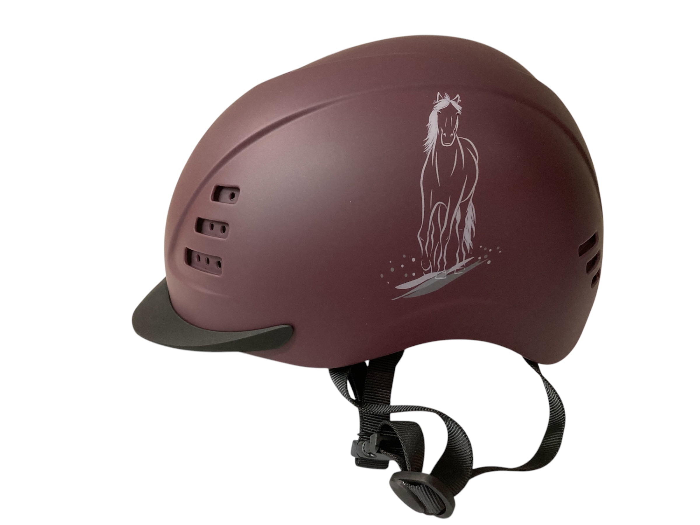 Horze Wendy children’s Riding helmet. M/L 56-61cm. Plum or Blue