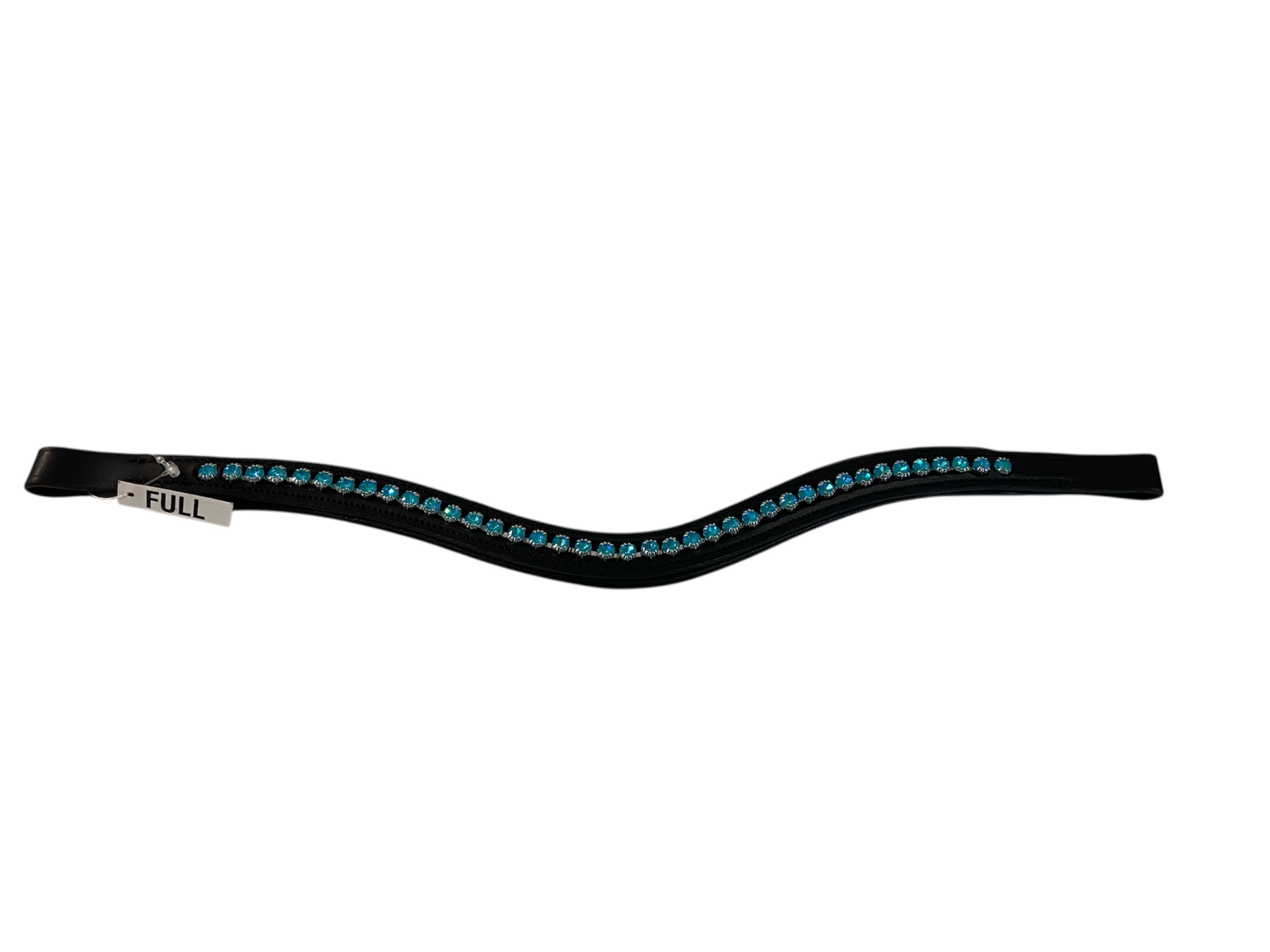 Signature wave turquoise browband. Black. Full. BNWT