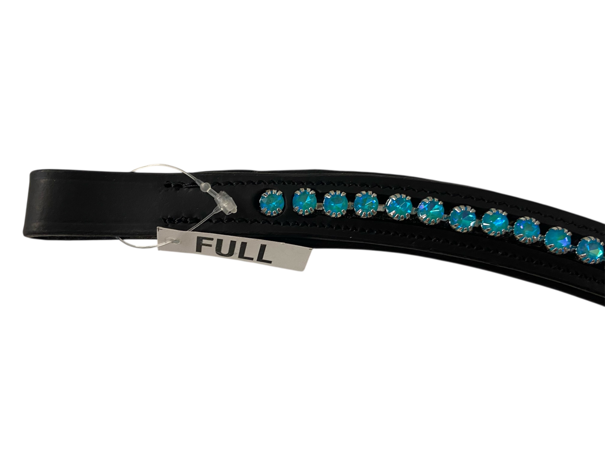 Signature wave turquoise browband. Black. Full. BNWT