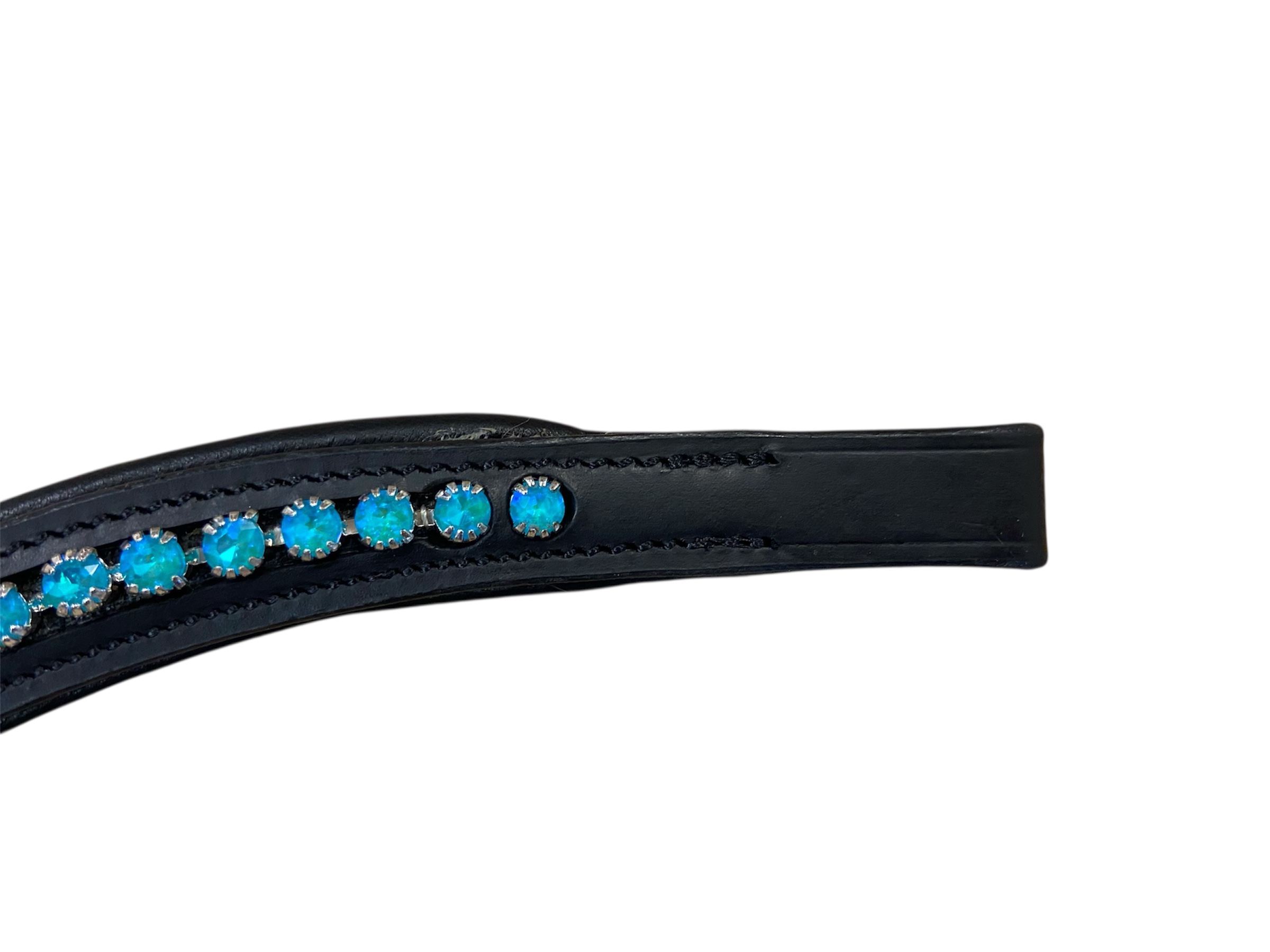Signature wave turquoise browband. Black. Full. BNWT