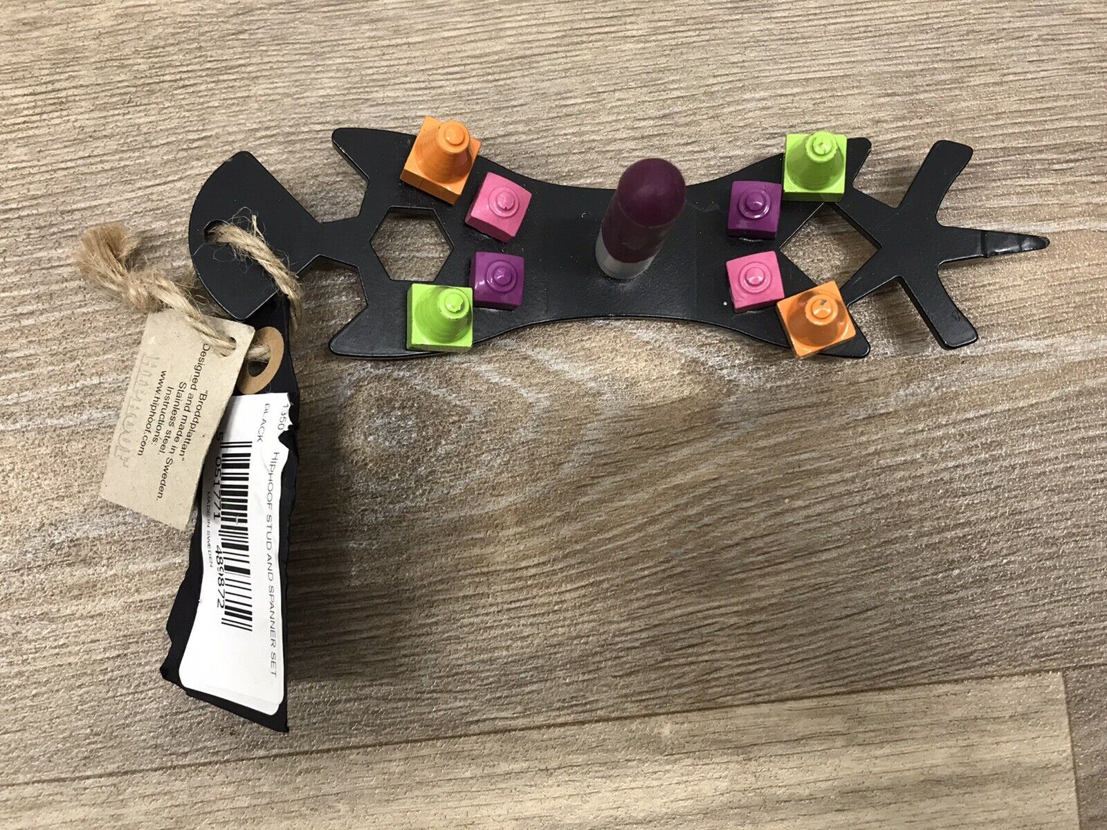 Shires HipHoof Spanner/Stud Plate + 8 Studs Set, Black 3/8" thread. BNWT