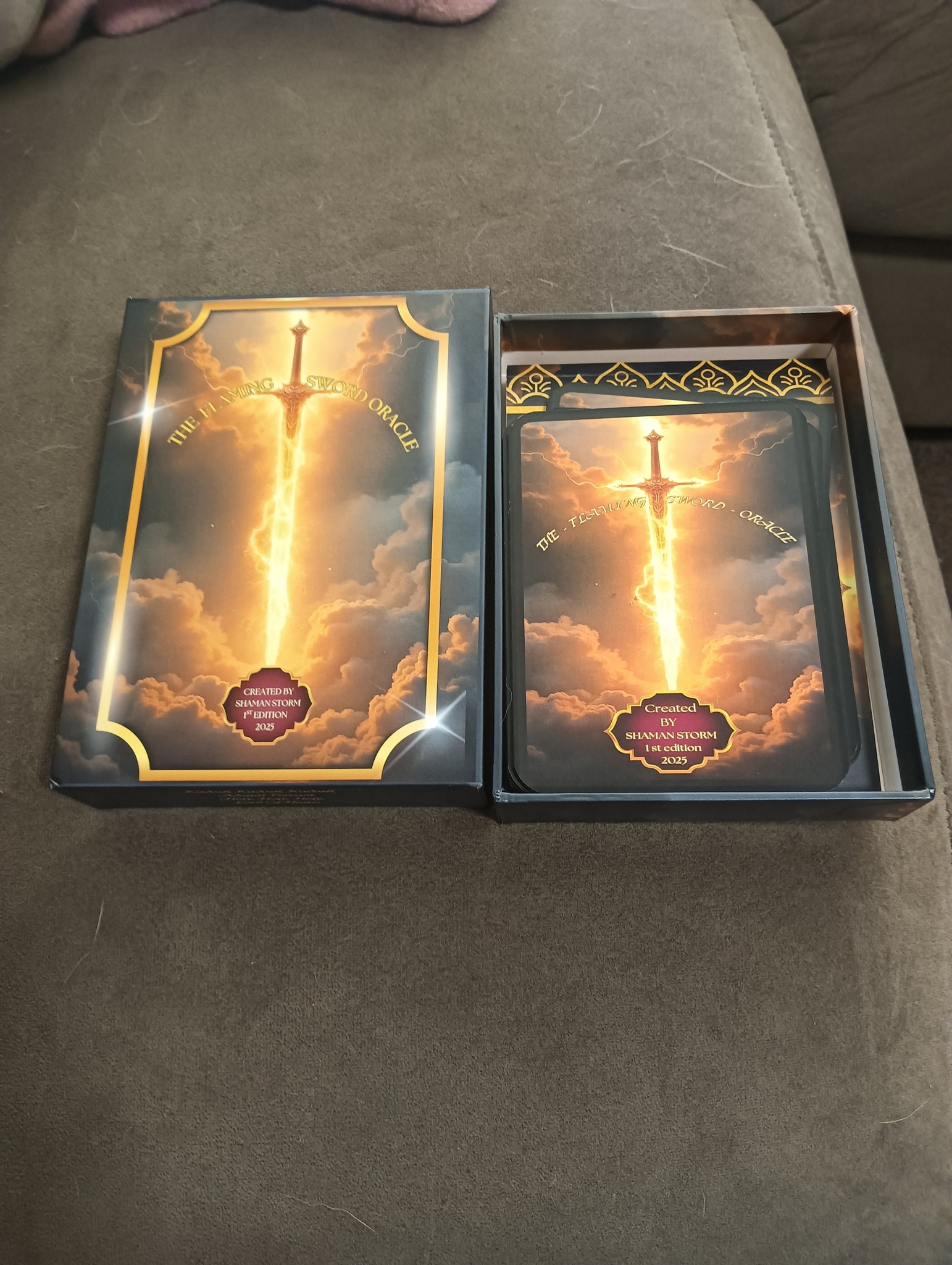 the flaming sword oracle deck