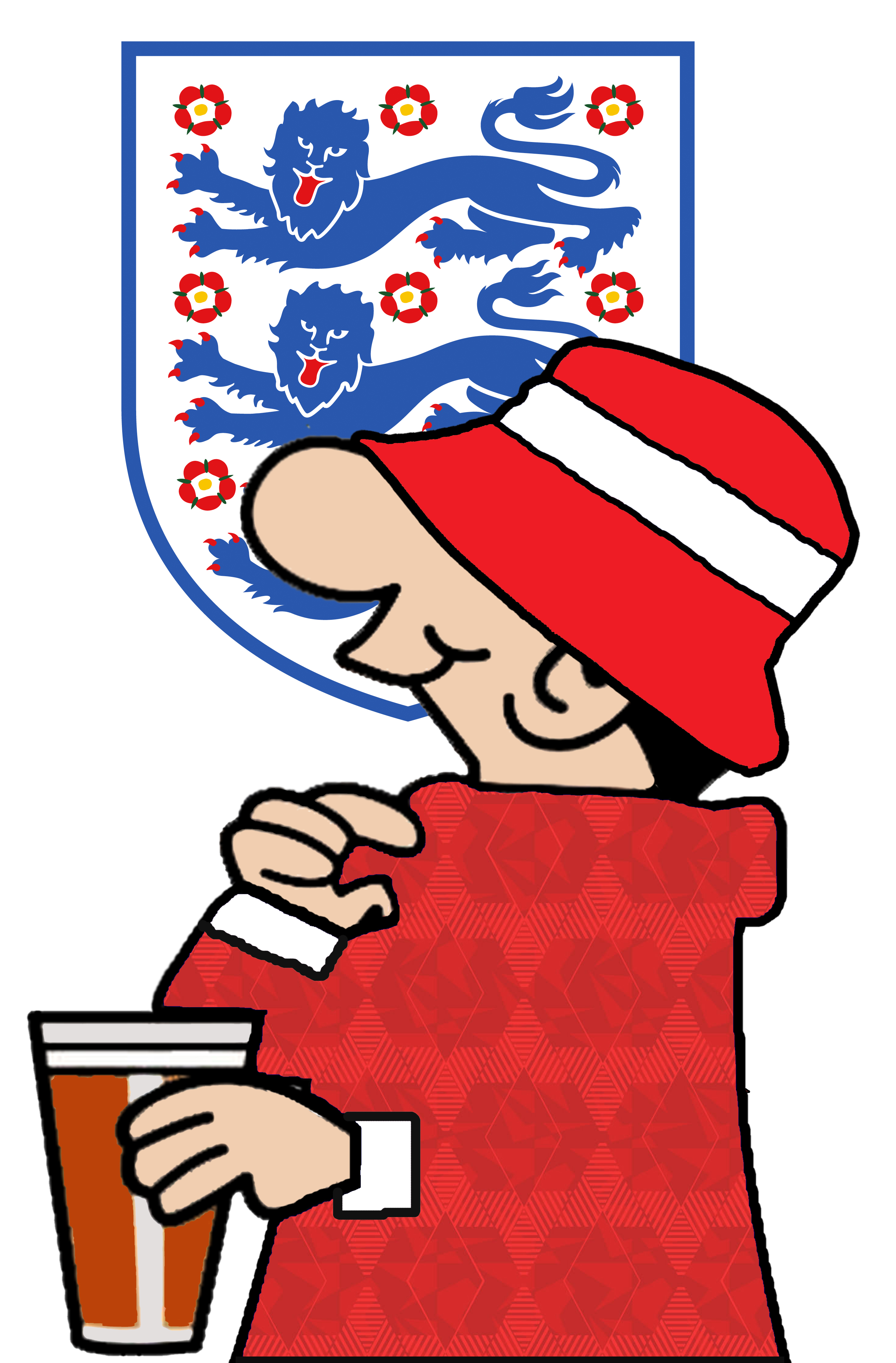ANDY CAPP ENGLAND RED