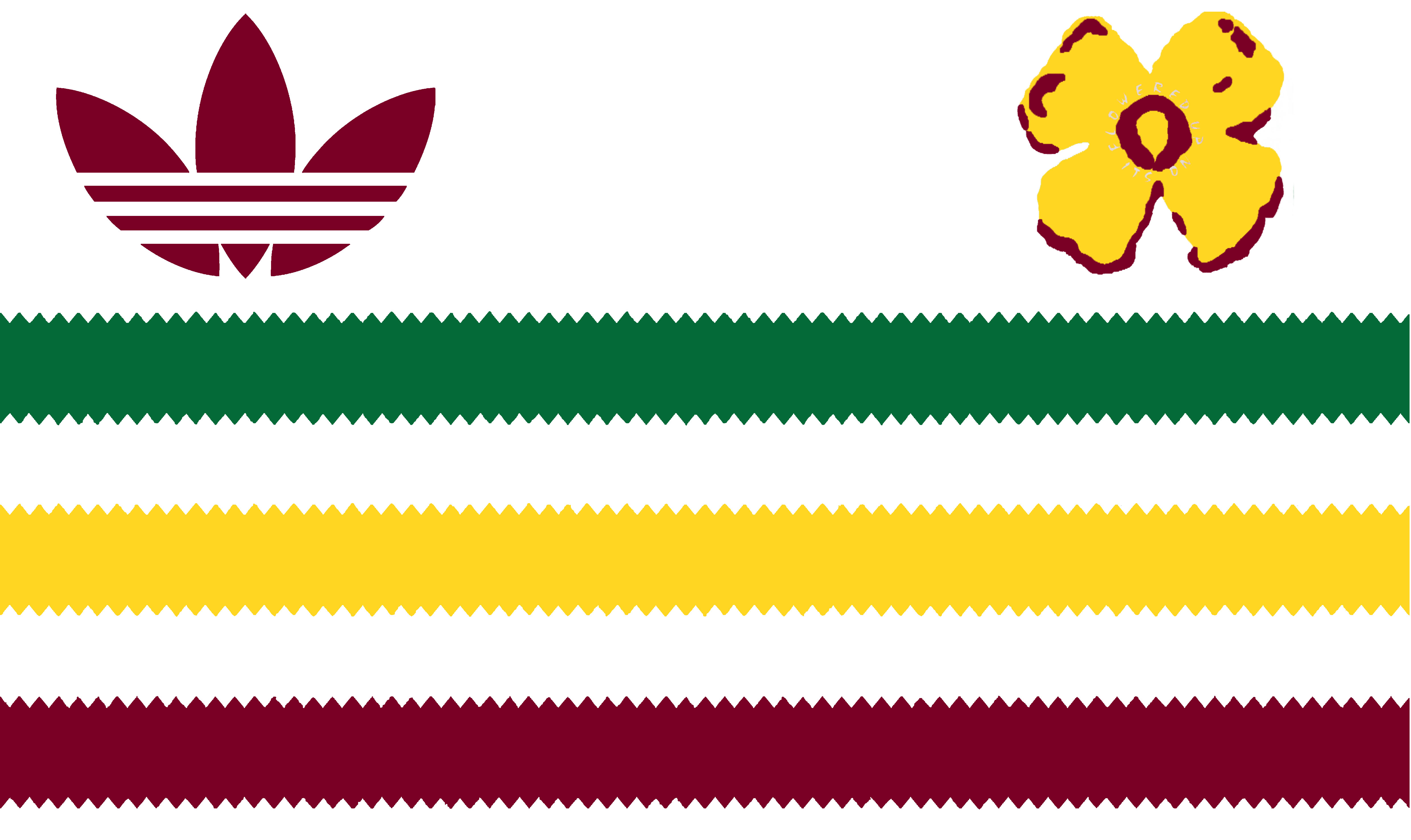 3 STRIPES FLOWERED UP