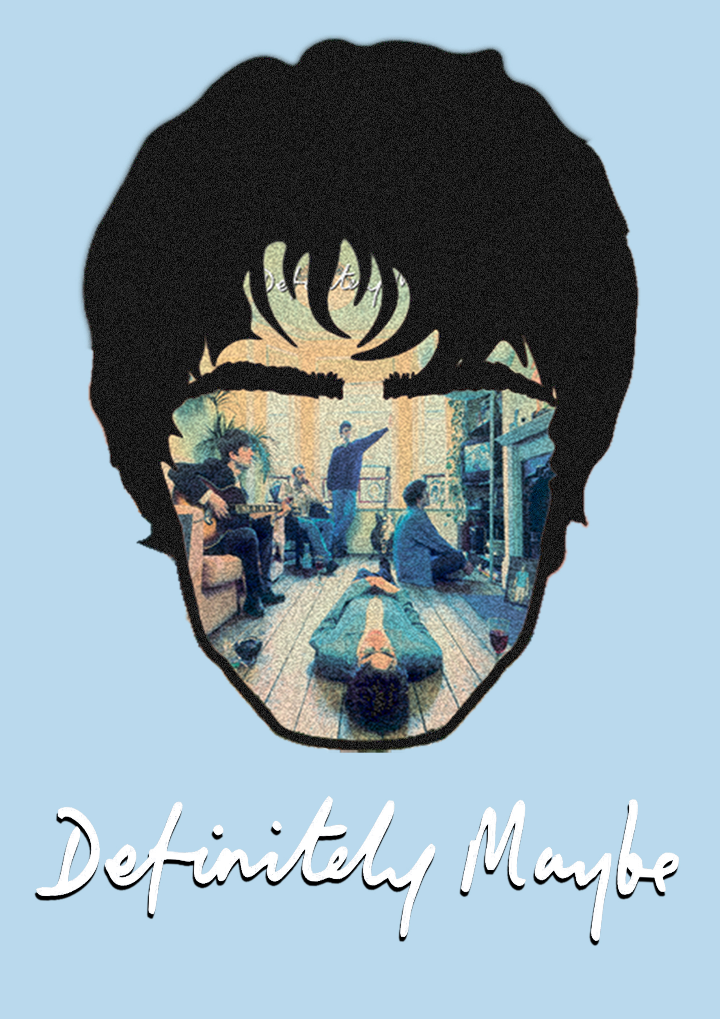 LIAM DEFITELY MAYBE HEAD STENCIL