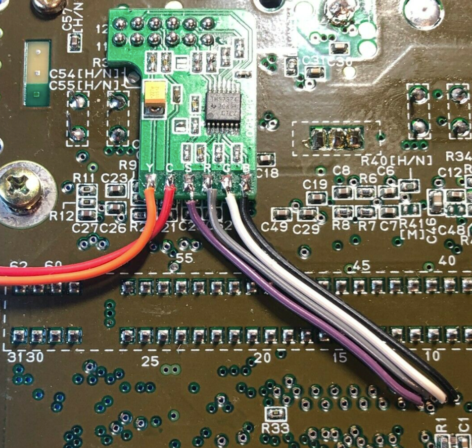 Snes Mini Led Mod super-nintendo-snes-mini-rgb-s-video-c-sync-restore---power-led-ths7374 ...