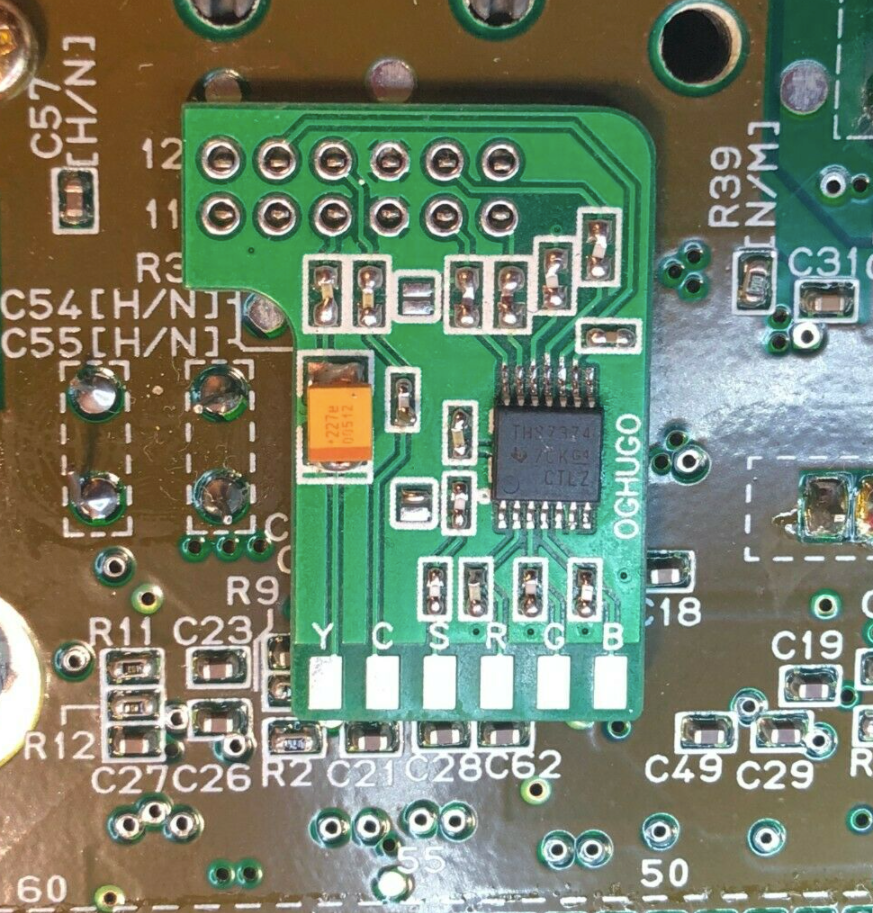 Snes Mini Led Mod super-nintendo-snes-mini-rgb-s-video-c-sync-restore---power-led-ths7374 ...