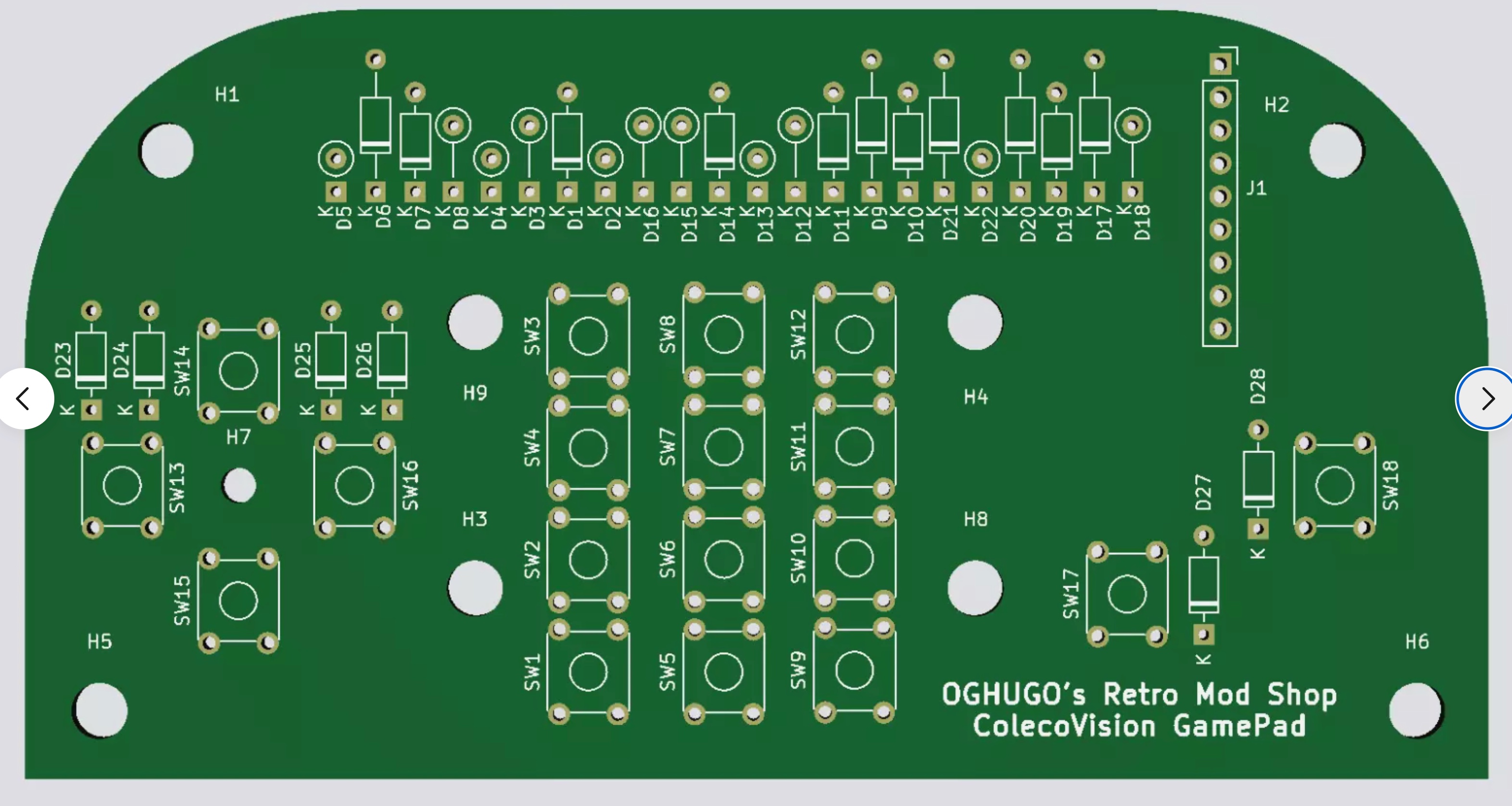 ColecoVision Custom Gamepad Controller Joystick with Working keypad