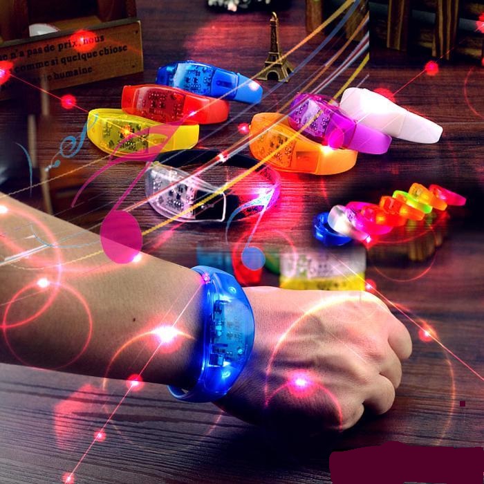 Mini Led Braclet Flashing bracelet led music control