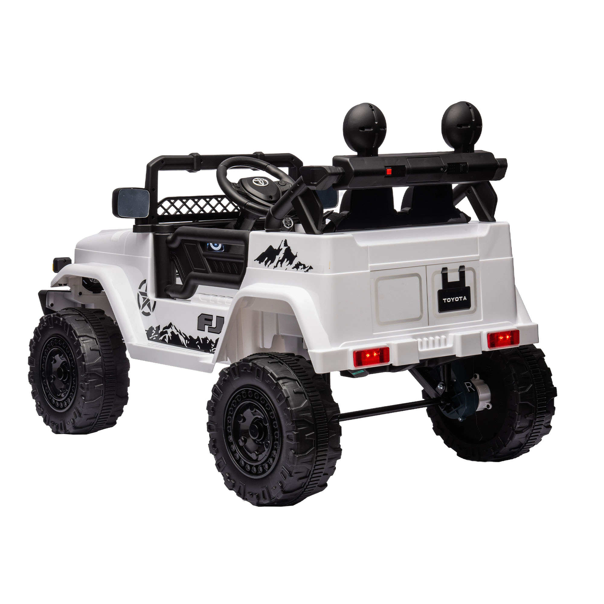 Licensed TOYOTA FJ Cruiser,12V Kids ride on car 2.4G W/Parents Remote Control,electric car for kids,