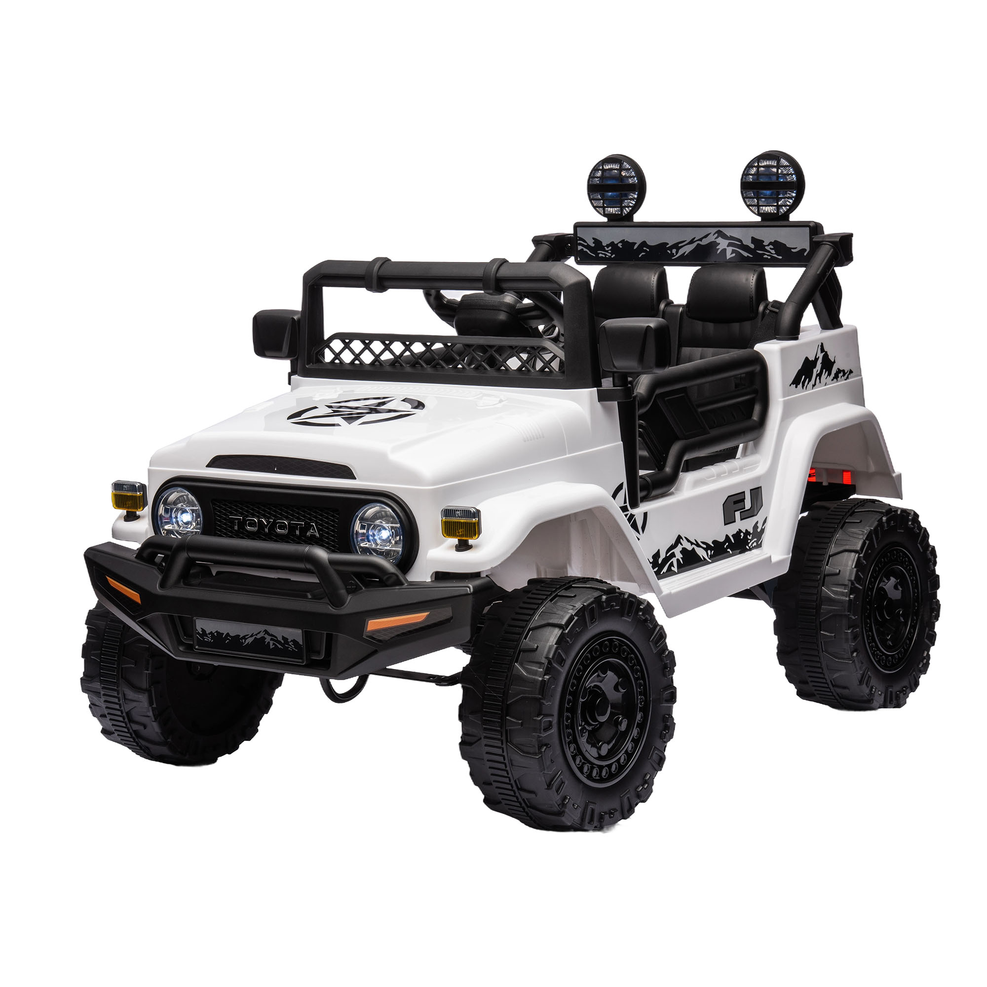 Licensed TOYOTA FJ Cruiser,12V Kids ride on car 2.4G W/Parents Remote Control,electric car for kids,