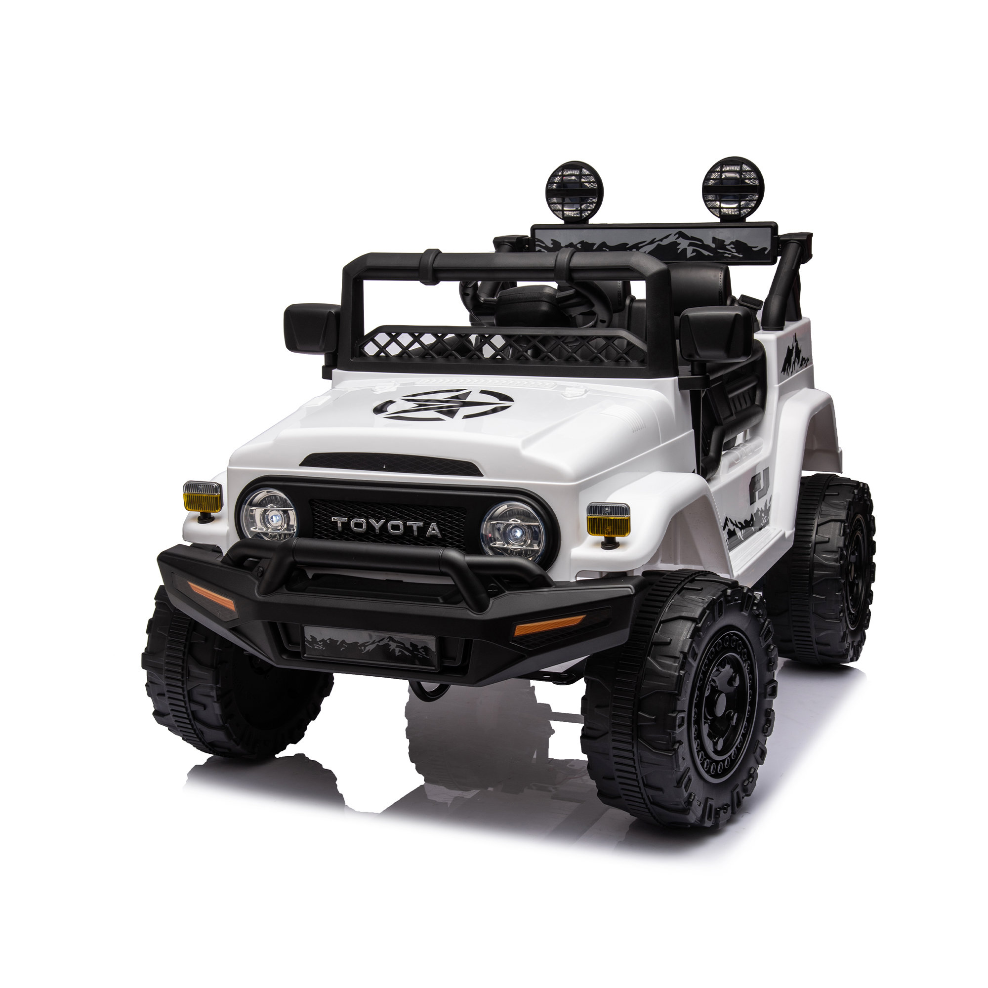 Licensed TOYOTA FJ Cruiser,12V Kids ride on car 2.4G W/Parents Remote Control,electric car for kids,