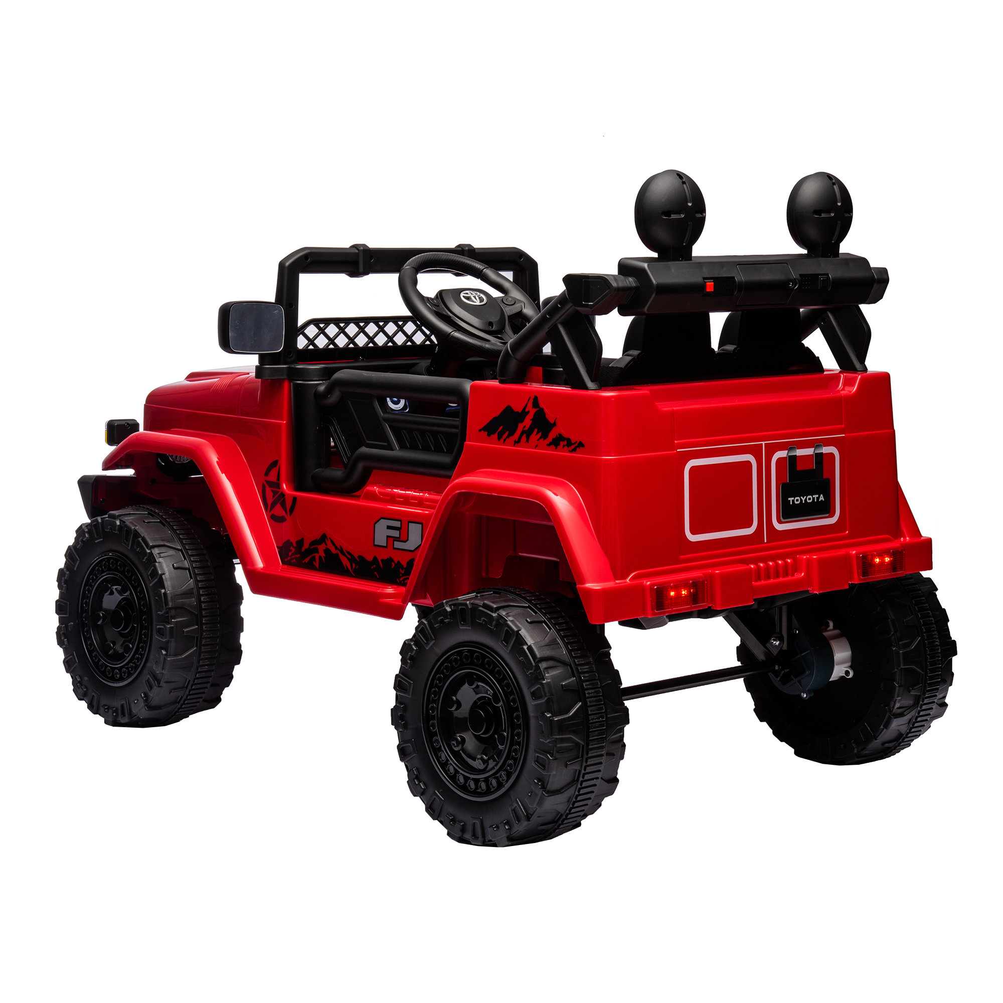 Licensed TOYOTA FJ Cruiser,12V Kids ride on car 2.4G W/Parents Remote Control,electric car for kids,