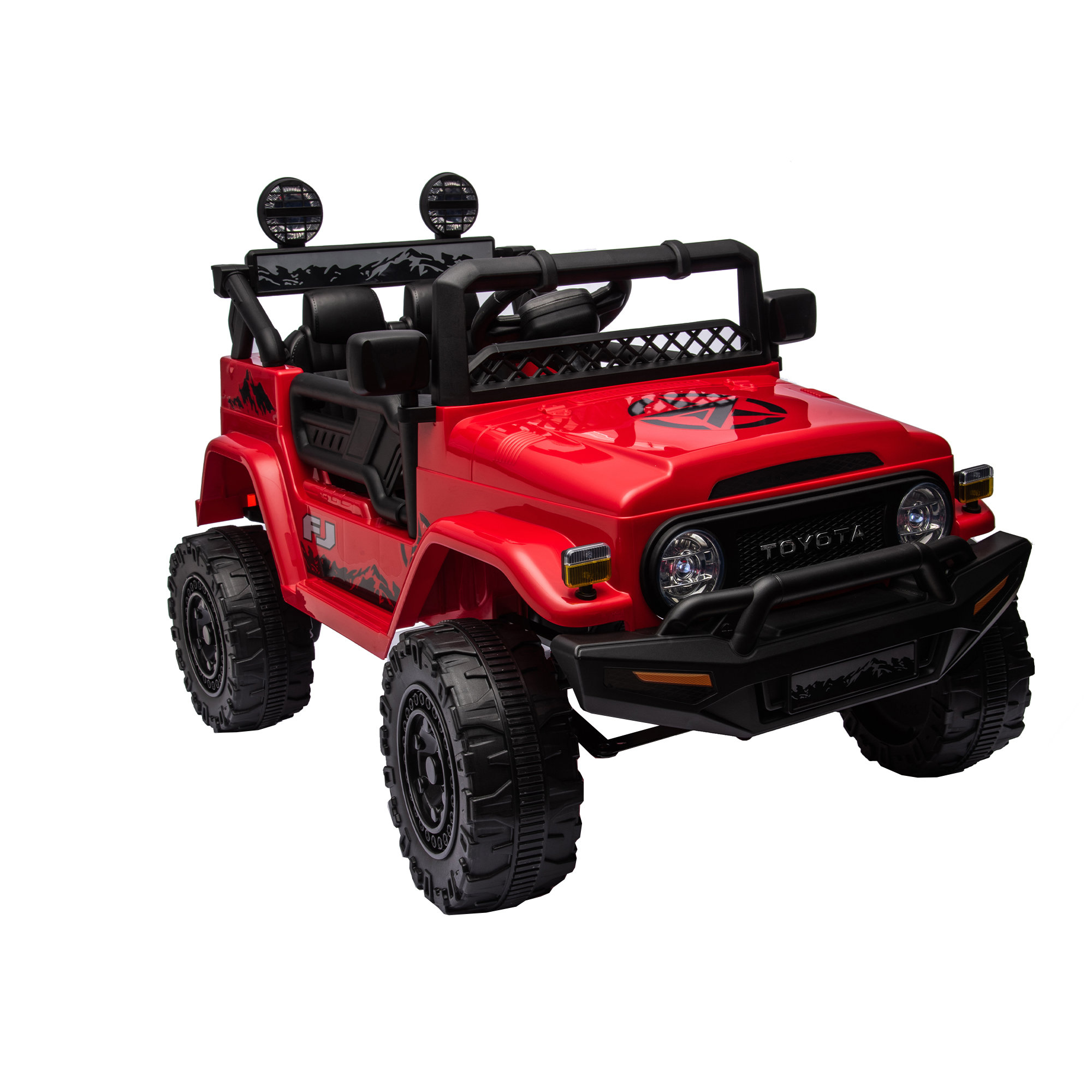 Licensed TOYOTA FJ Cruiser,12V Kids ride on car 2.4G W/Parents Remote Control,electric car for kids,