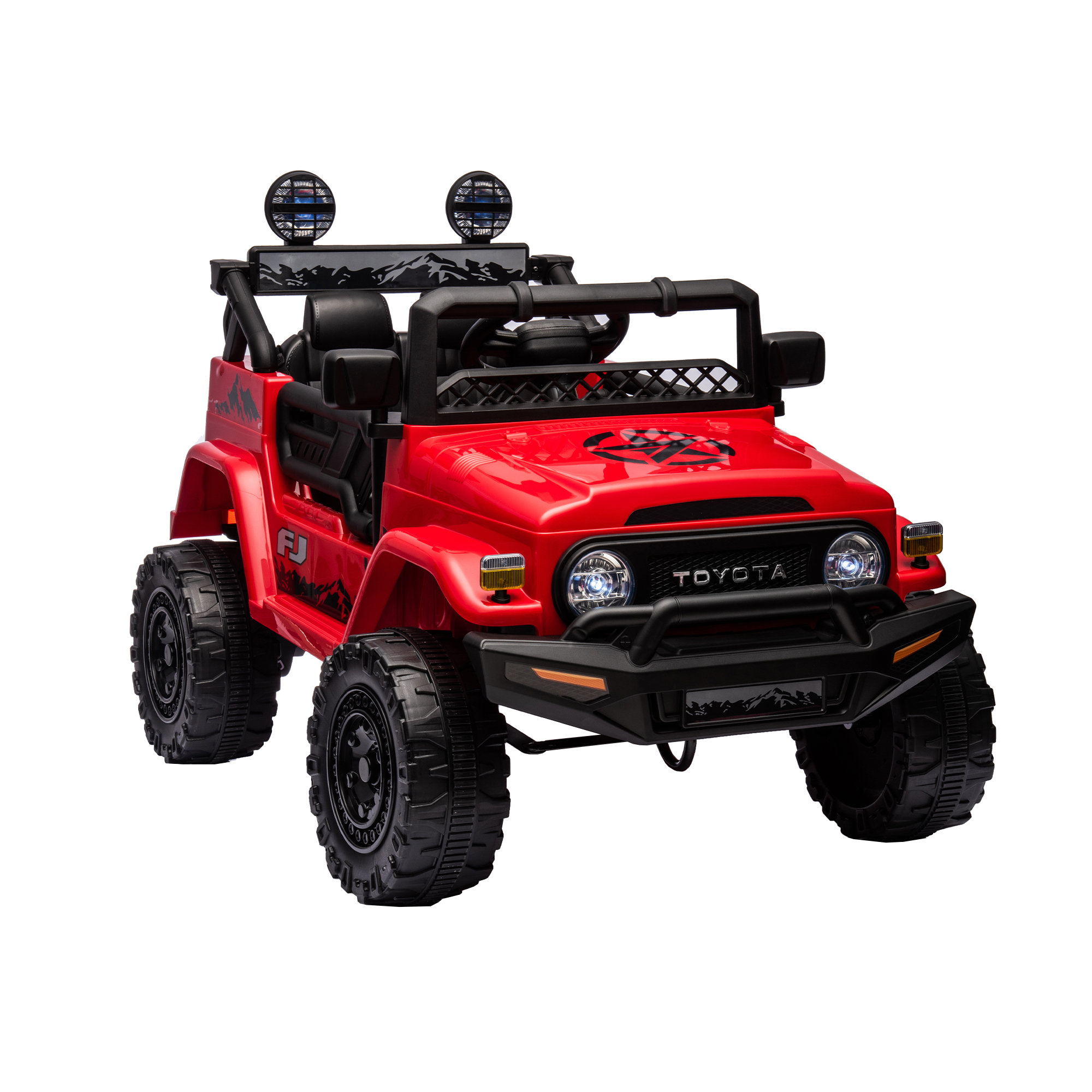 Licensed TOYOTA FJ Cruiser,12V Kids ride on car 2.4G W/Parents Remote Control,electric car for kids,