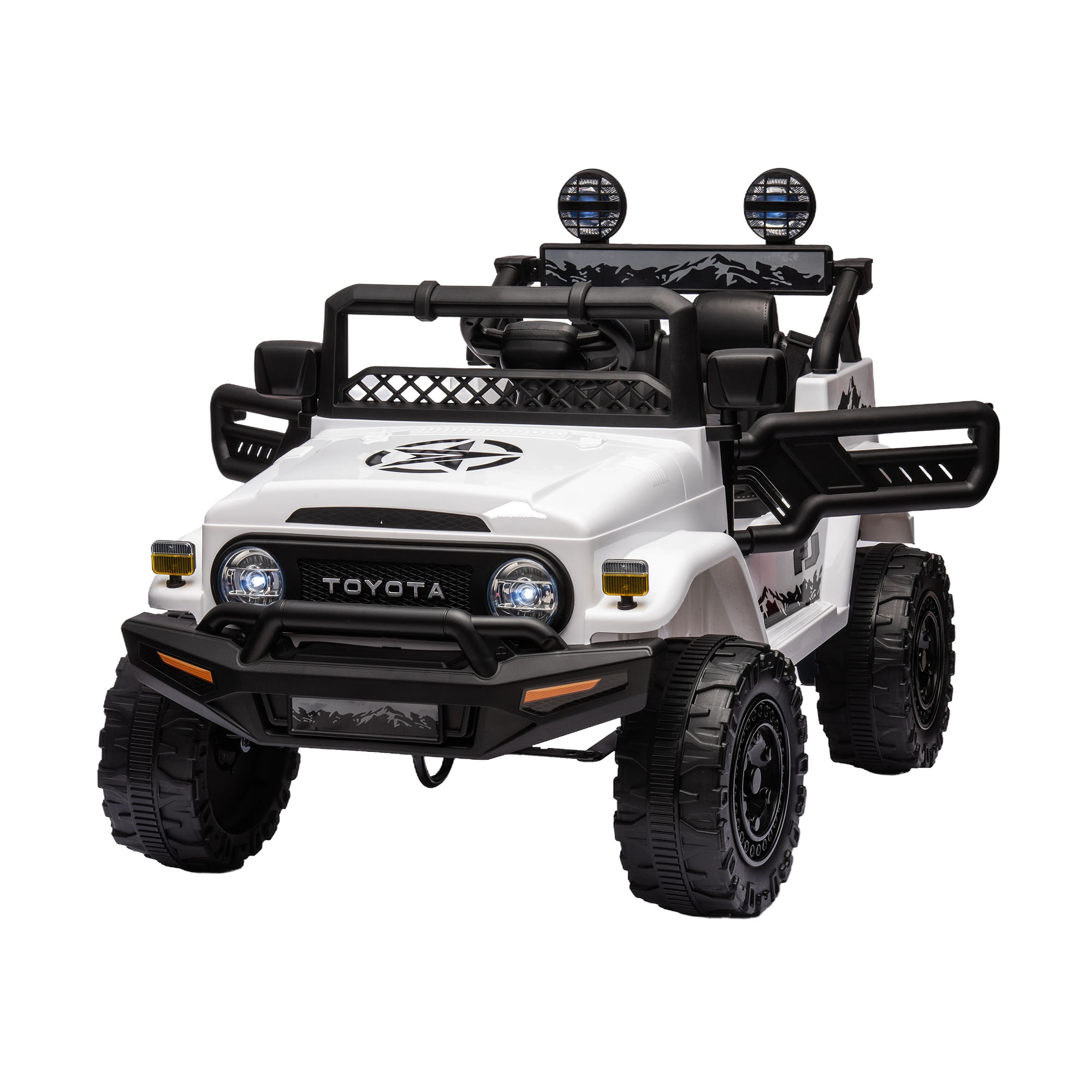 Licensed TOYOTA FJ Cruiser,12V Kids ride on car 2.4G W/Parents Remote Control,electric car for kids,